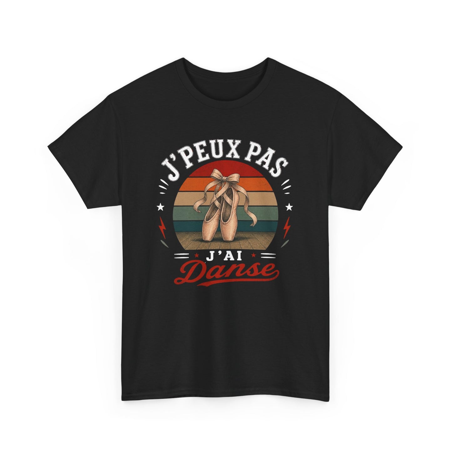 T-Shirt J’Peux Pas J’Ai Danse – Tee Shirt Danseuse Ballet Vintage – Cadeau Passion Danse Classique Femme