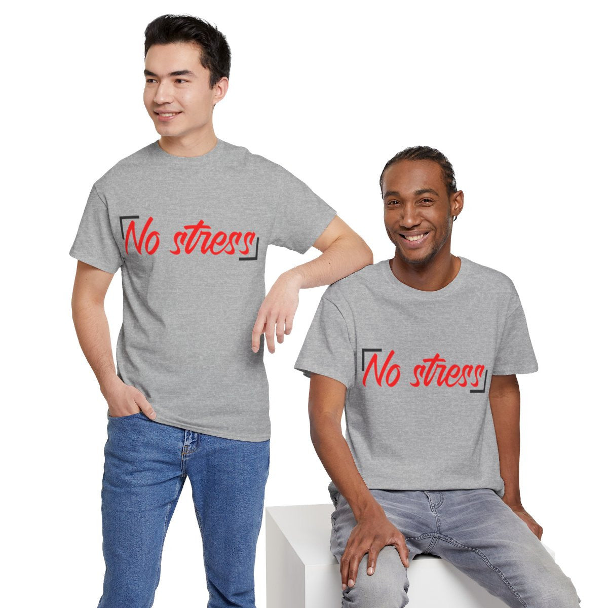 Tee shirt Unisex No stress idée cadeau Homme/Femme
