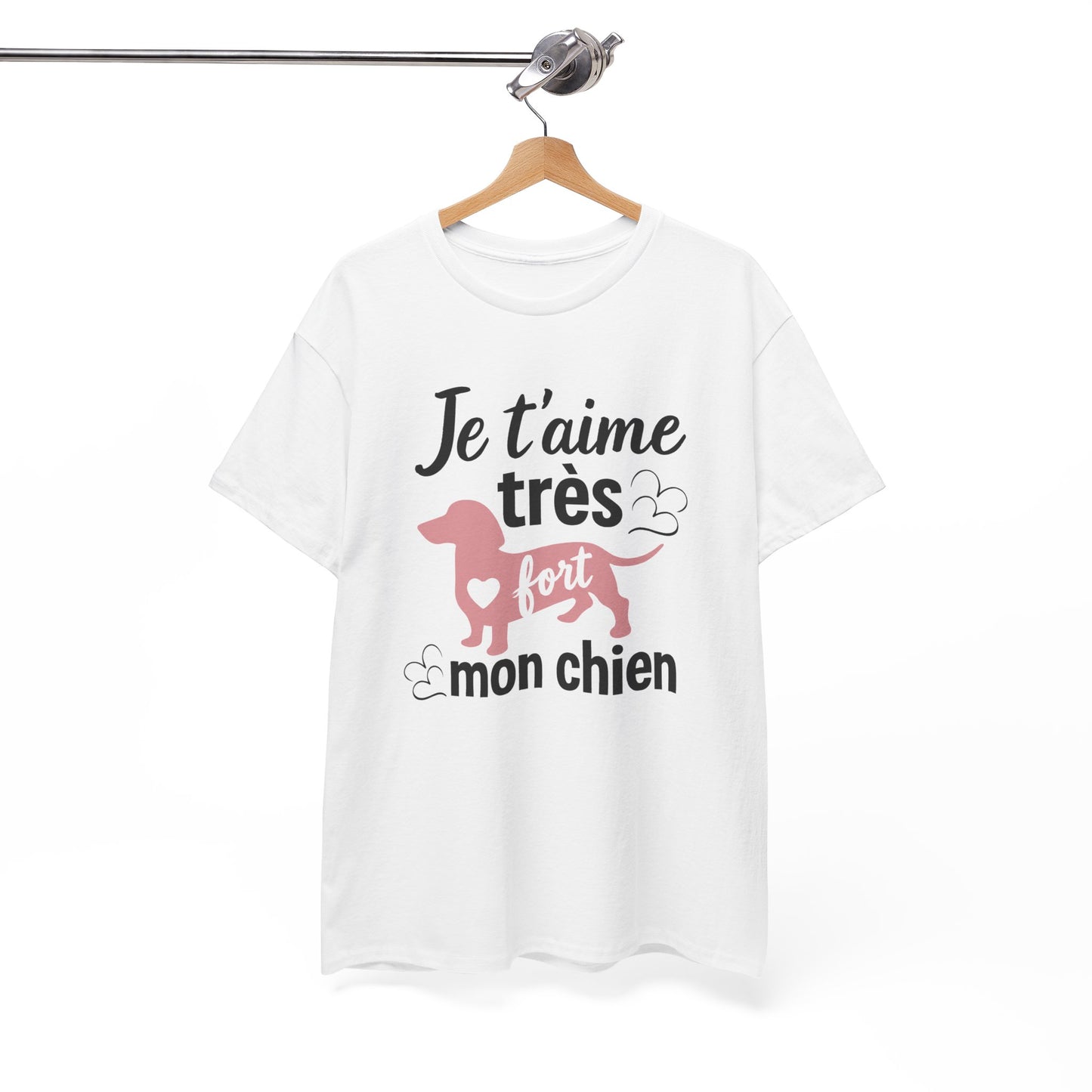 T-Shirt Chien Femme – Cadeau Amoureuse des Chiens – Maman de Chien Dog Mom – Humour Passion Animaux – Idée Cadeau