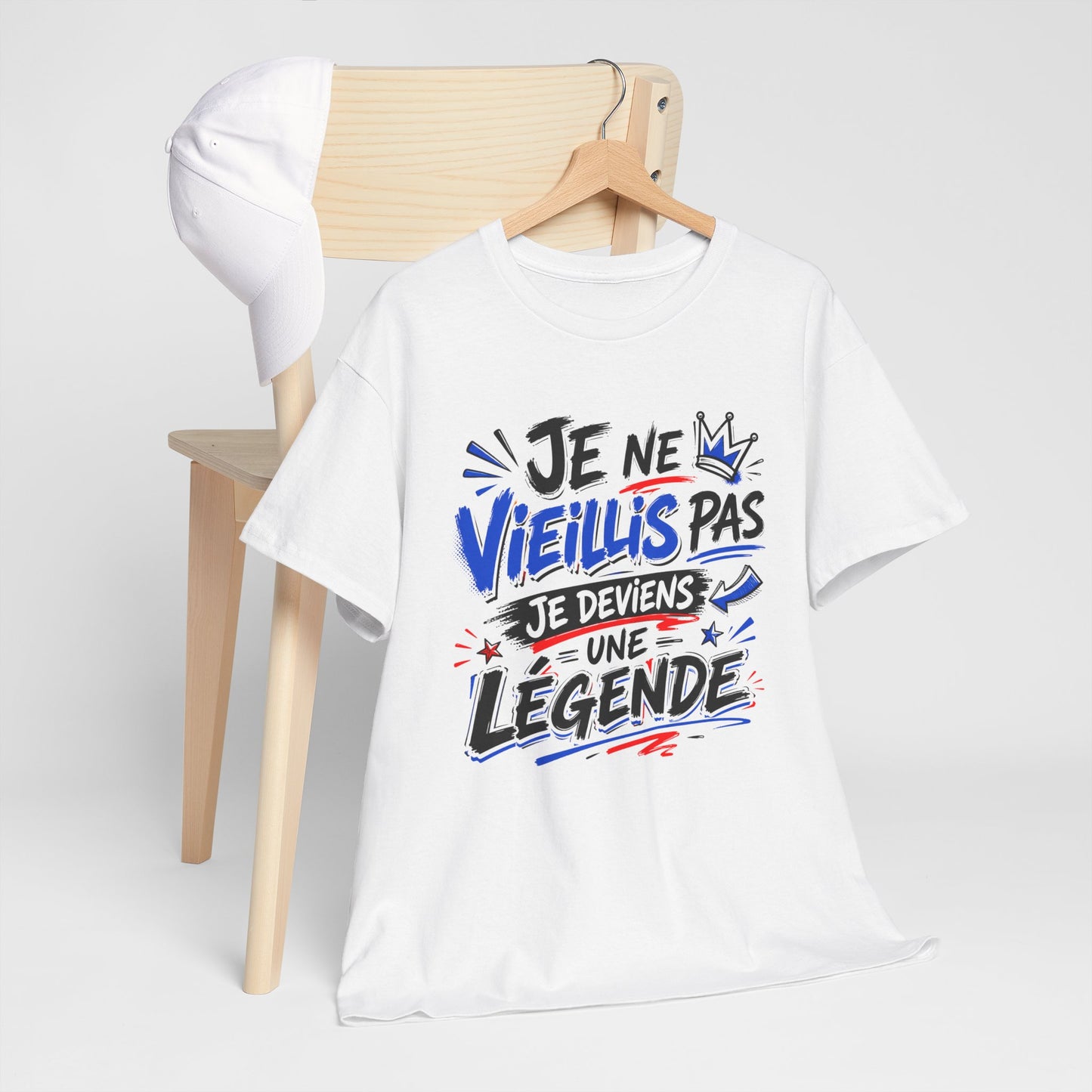 Tee-Shirt Je Ne Vieillis Pas Je Deviens Une Légende – Cadeau Humour Homme Femme Anniversaire