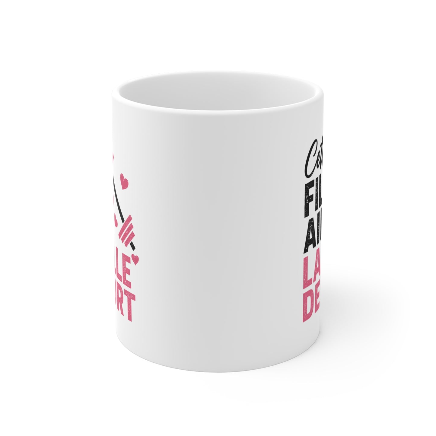 Mug Femme Fitness – Tasse Musculation Haltères – Cadeau Original Sportive, Gym Entraînement Bodybuilding