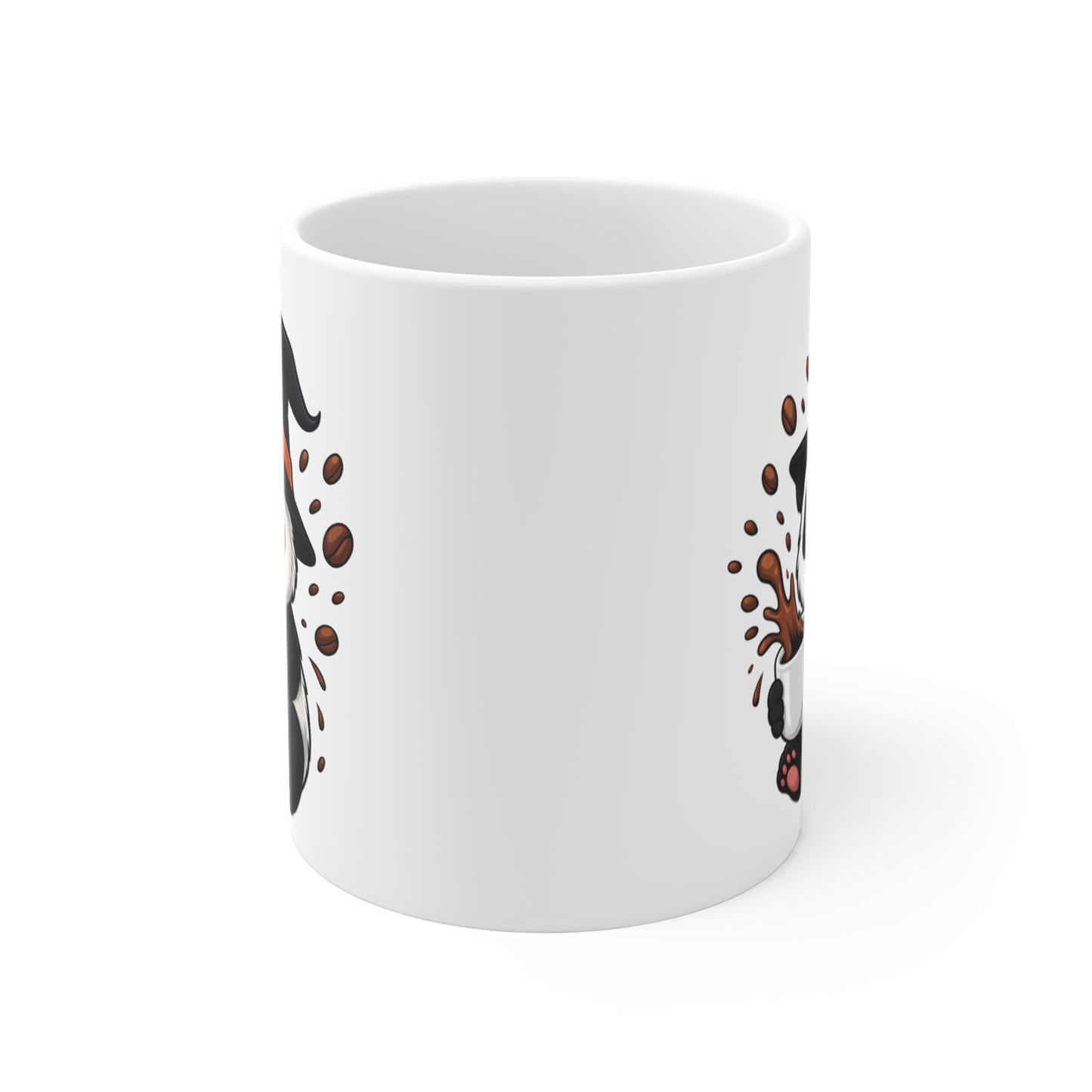 Mug Céramique Panda Sorcier Café – Tasse Halloween Animaux Mignonne 325ml – Cadeau Original Thé Chocolat