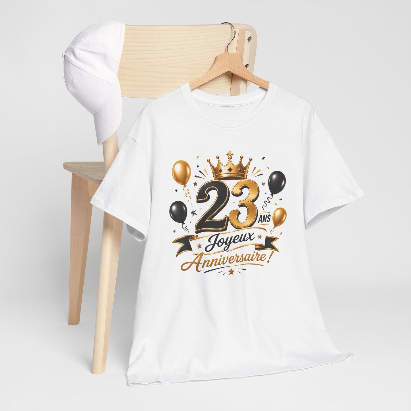 Tee Shirt Anniversaire 23 Ans Homme et Femme Joyeux Anniversaire Cadeau 23 Ans Idée Cadeau Adulte