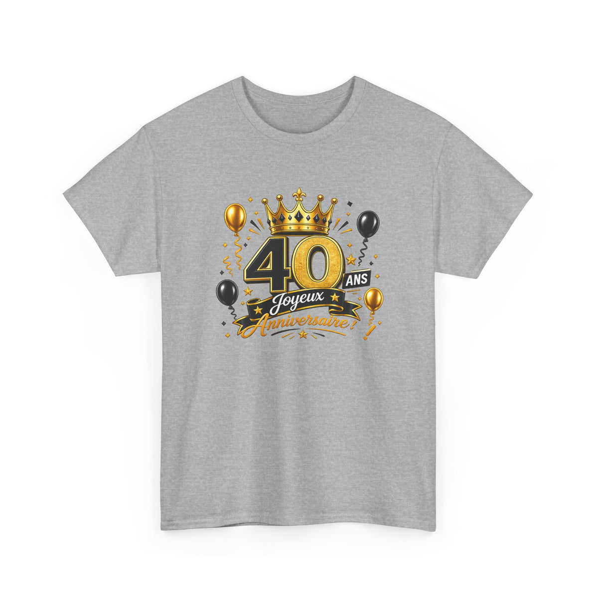 Tee Shirt Anniversaire 40 Ans Homme et Femme – Joyeux Anniversaire – Cadeau 40 Ans