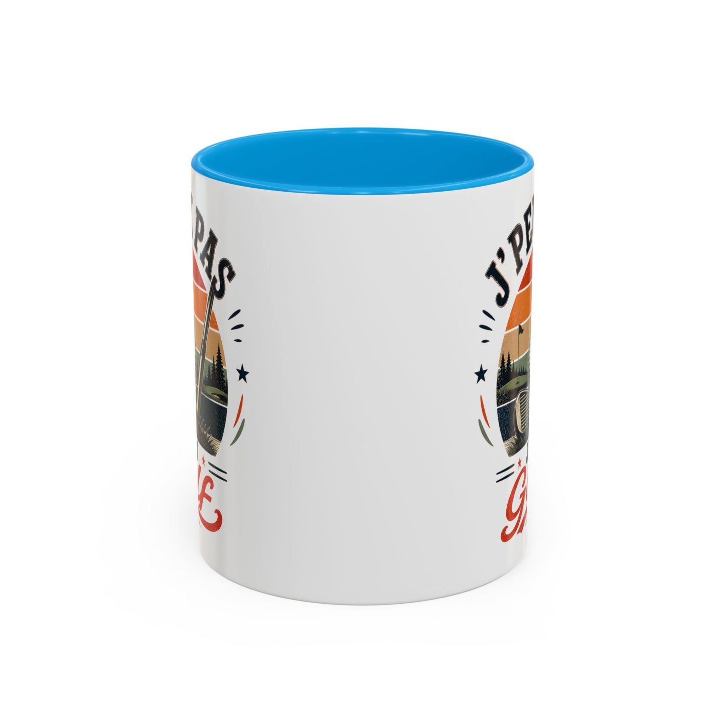 Tasse J’Peux Pas J’Ai Golf – Mug Golf Vintage Humoristique – Cadeau Golfeur Homme Femme 325ml
