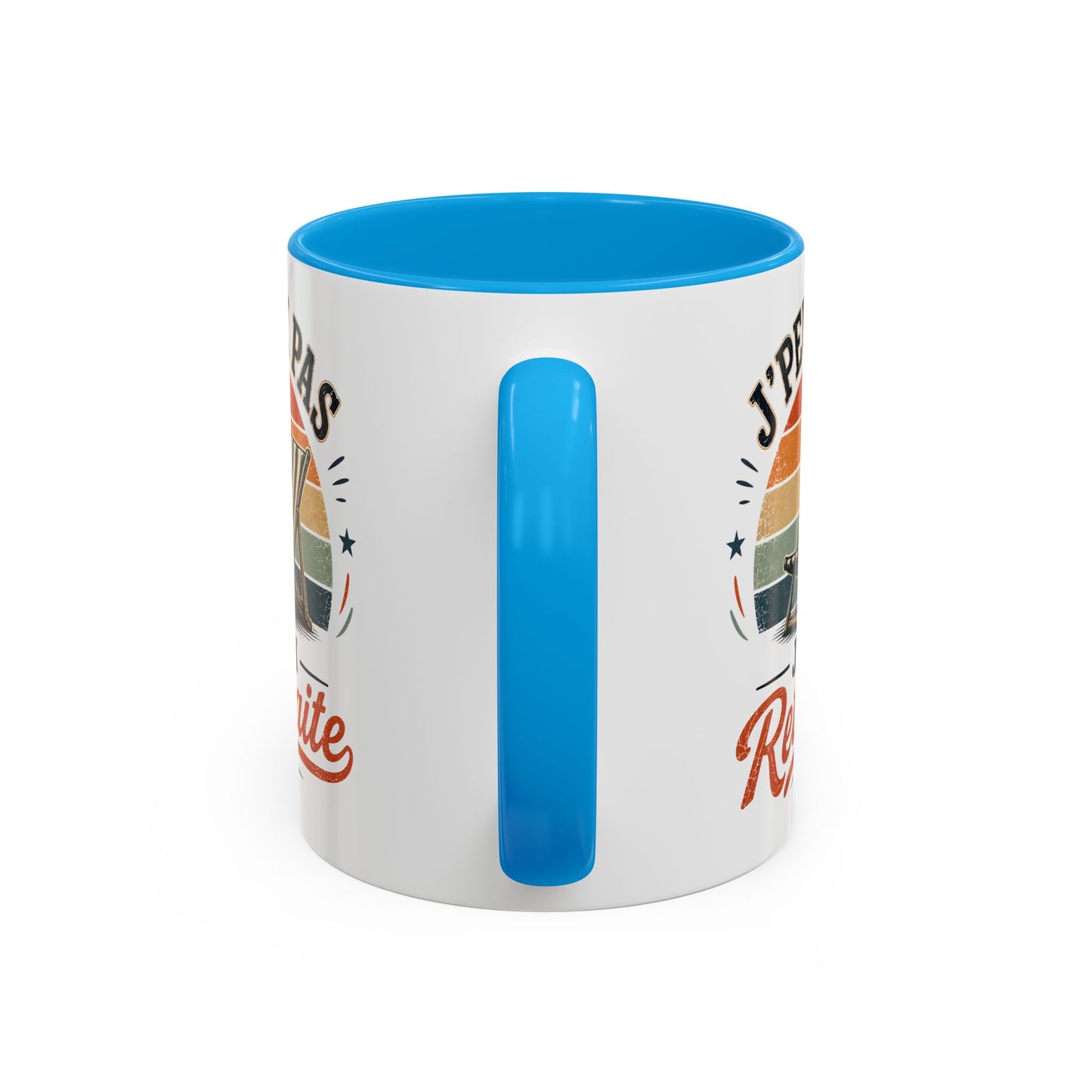 Tasse J’Peux Pas J’Ai Retraite – Mug Retraité Vintage Humoristique – Cadeau Départ Retraite Homme Femme 325ml