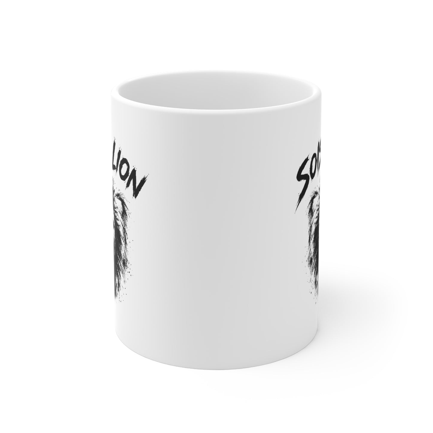 Mug Lion Motivant – Tasse Animaux Sauvages – Cadeau Original Homme et Femme, Courage Force Caractère