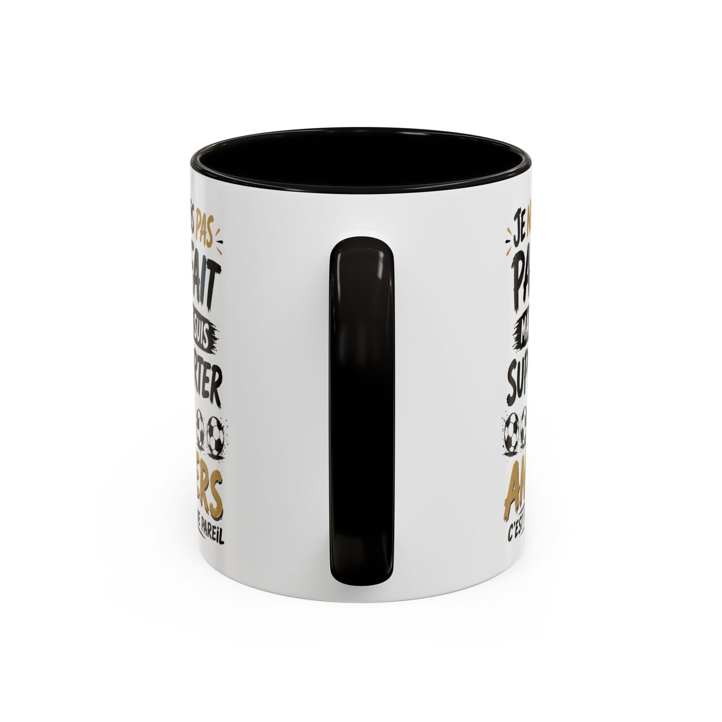 Tasse Je Ne Suis Pas Parfait Mais Je Suis Supporter d’Angers – Mug Humour Football Supporter – Cadeau Football 325ml