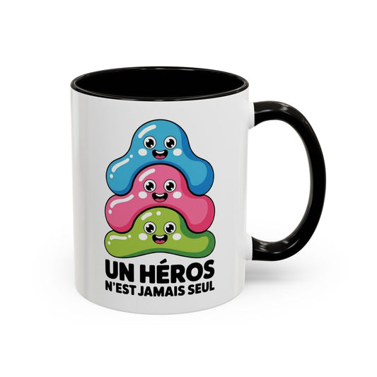 Mug Humour Bactéries – Tasse Microbes Drôles Citation Fun – Cadeau Original Humour – Céramique 325ml Noir Bleu Rouge