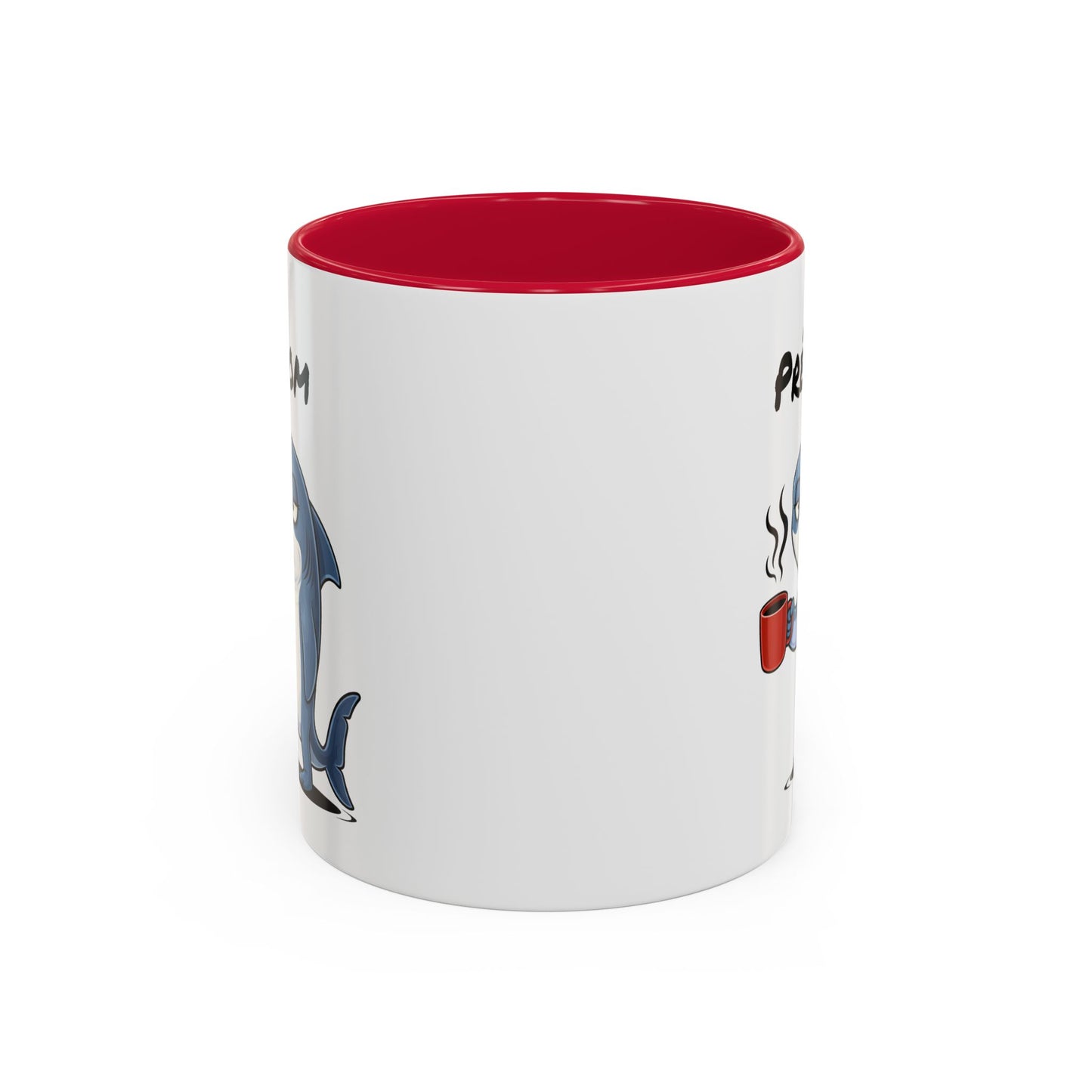 Mug Requin Fatigué Personnalisable 325ml – Tasse Café Humour Animal Drôle Mignon Réveil Difficile