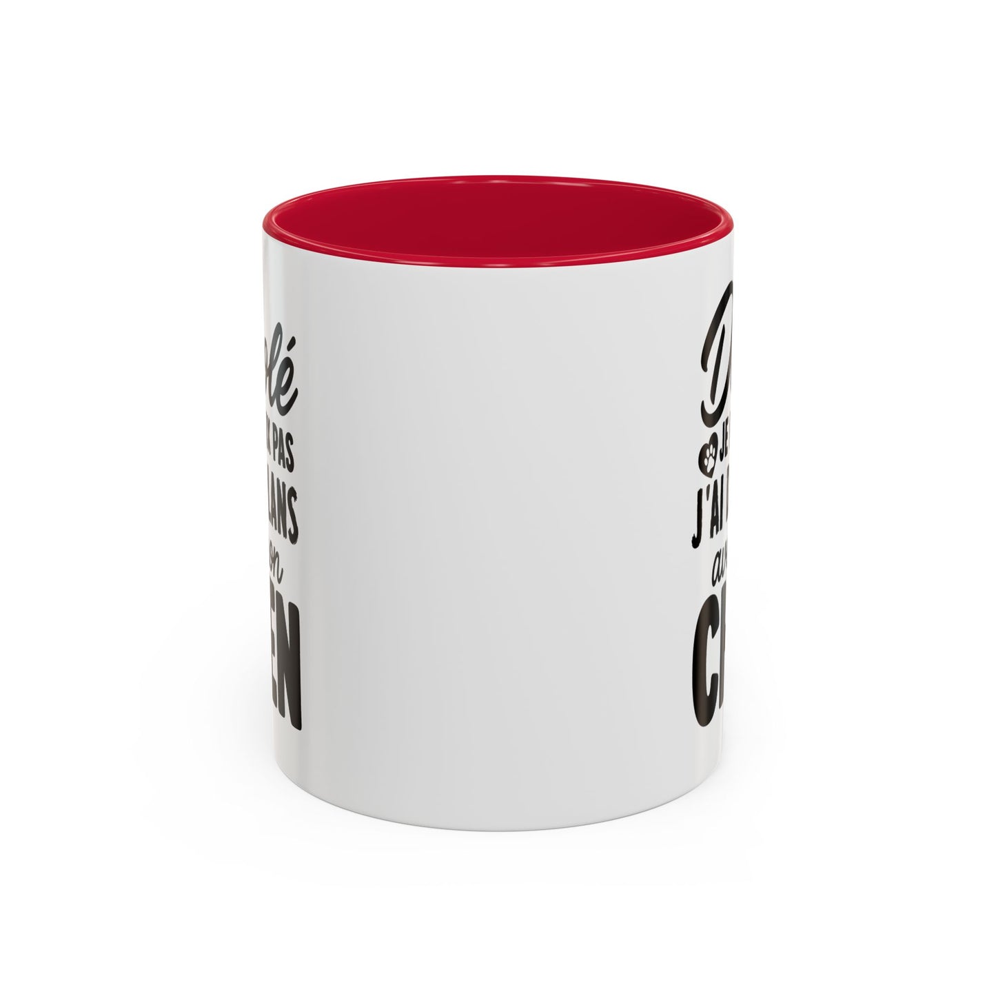 Mug Chien Homme et Femme – Tasse Humour pour Maître et Maîtresse – Cadeau Amoureux des Chiens – Idée Cadeau Propriétaire de Chien et Passionné d’Animaux – 325 ml Noir Bleu Rouge