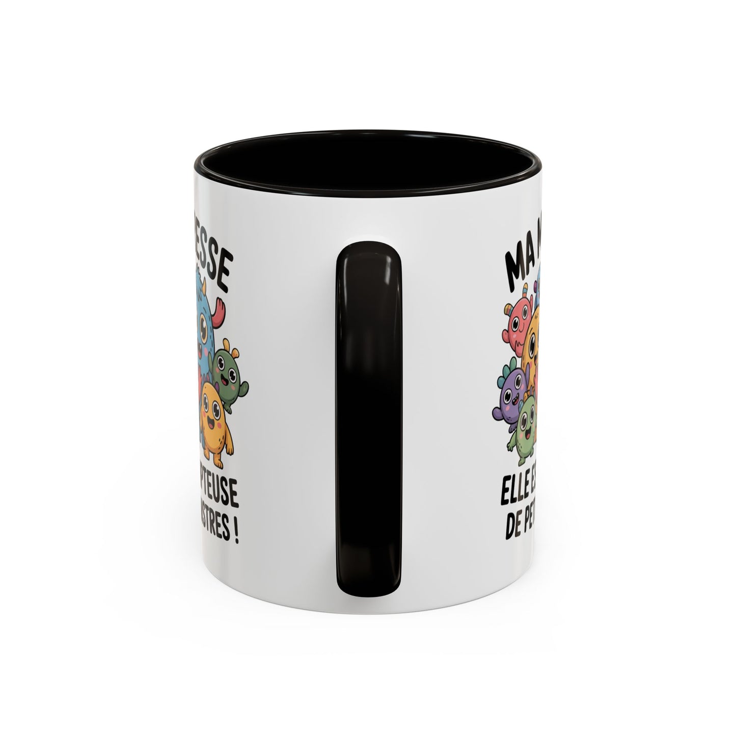 Tasse Maîtresse “Elle est dompteuse de petits monstres” – Mug Cadeau Maîtresse Drôle École – Cadeau