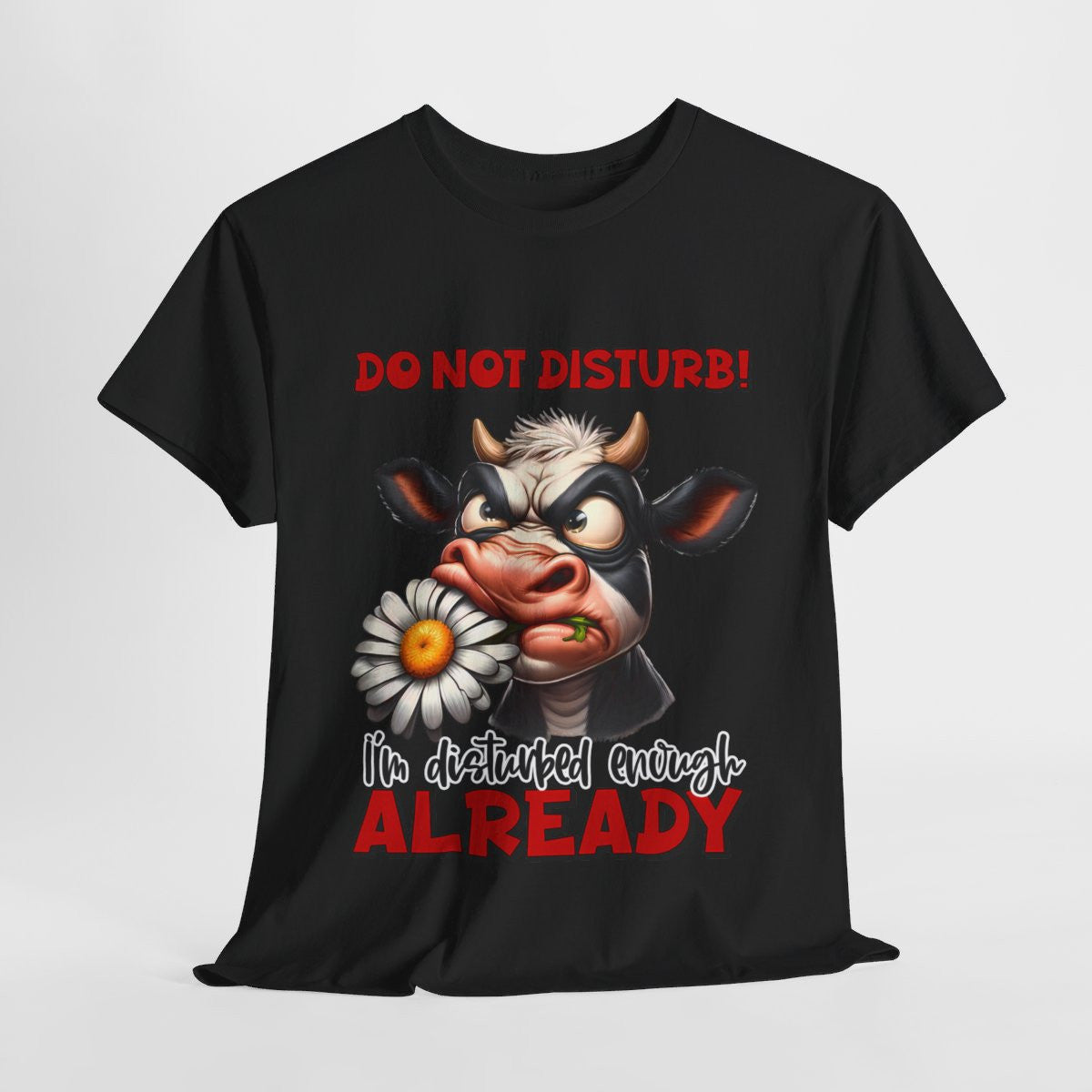 Tee shirt Unisex Vache idée cadeau humour amusant drôle rigolo Homme/Femme