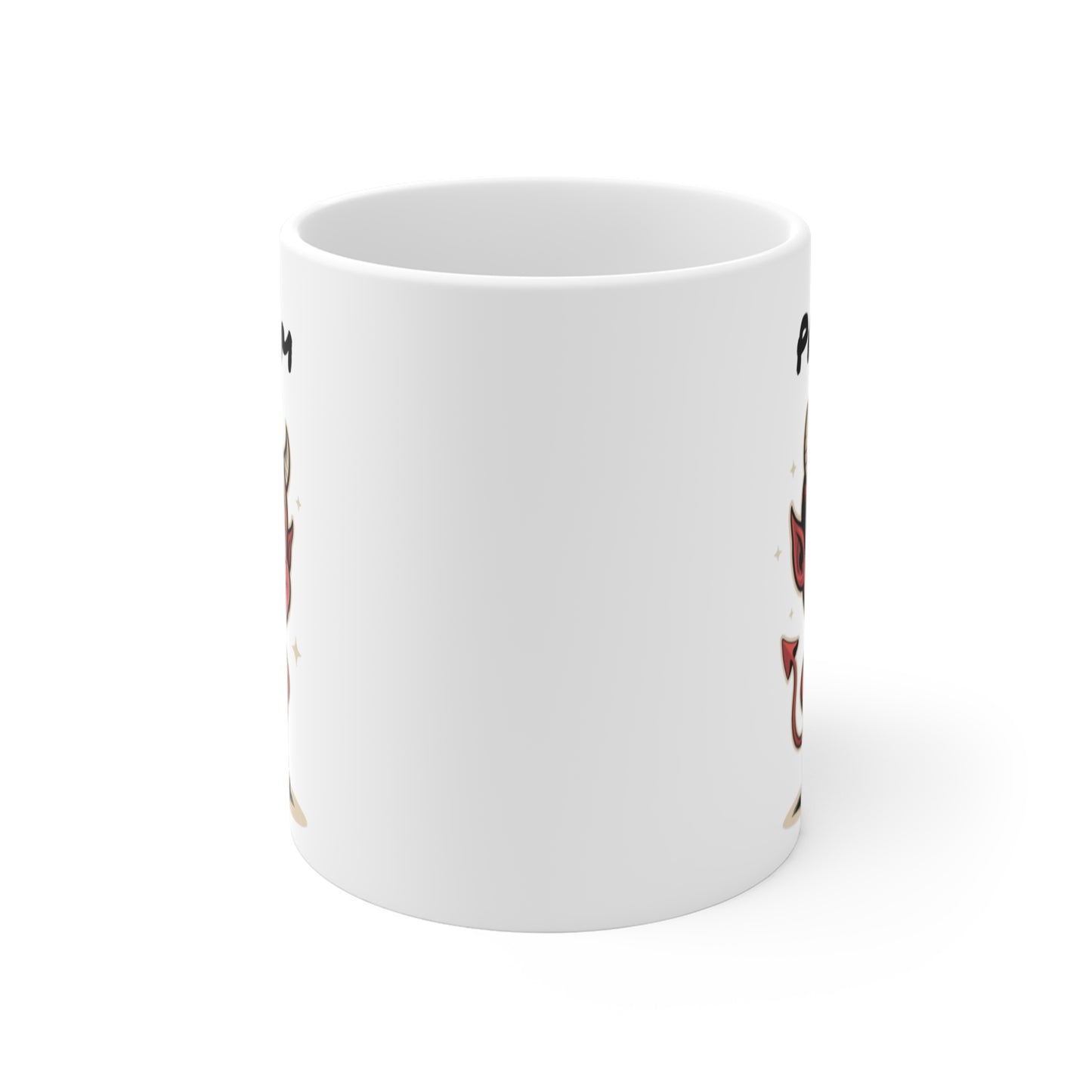 Tasse Personnalisable Petit Diable Rouge – Mug Humour Vintage Cartoon – Cadeau Drôle Original 325ml