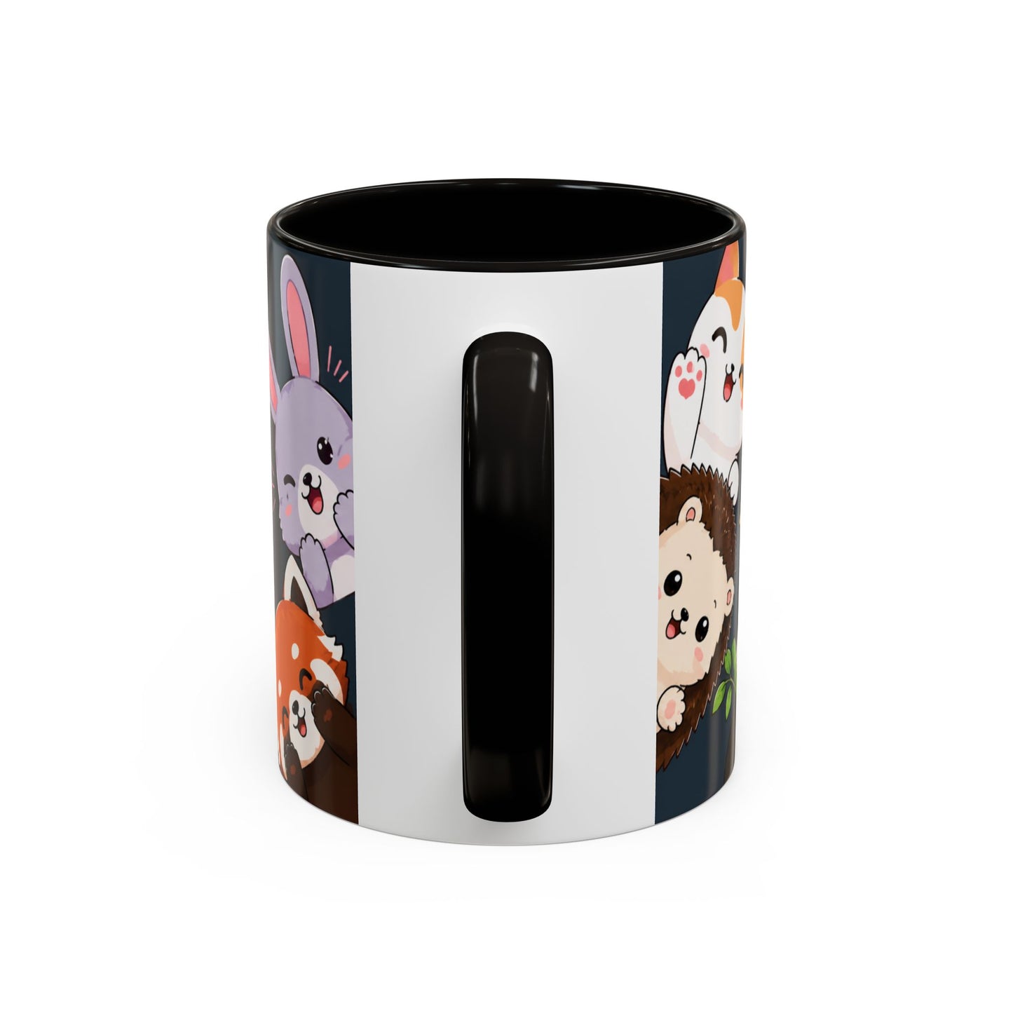 Tasse Kawaii Animaux Mignons – Mug Cute avec Chat Panda Lapin Renard et Messages Bonjour – Style Japonais 325ml