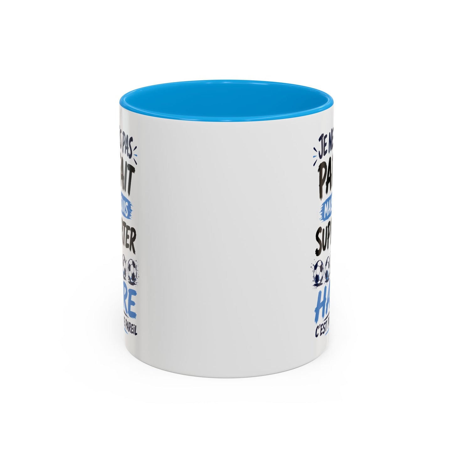 Tasse Je Ne Suis Pas Parfait Mais Je Suis Supporter du Havre – Mug Humour Football Supporter – Cadeau Football 325ml