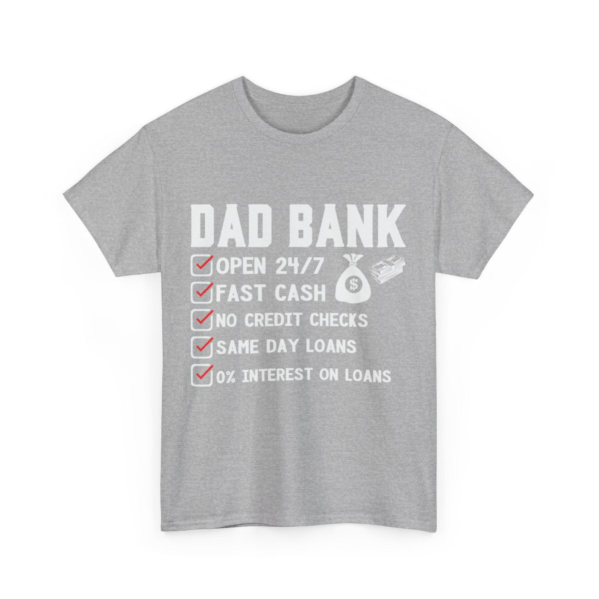 Tee shirt Homme Dad Bank, Papa idée cadeau humour drôle amusant