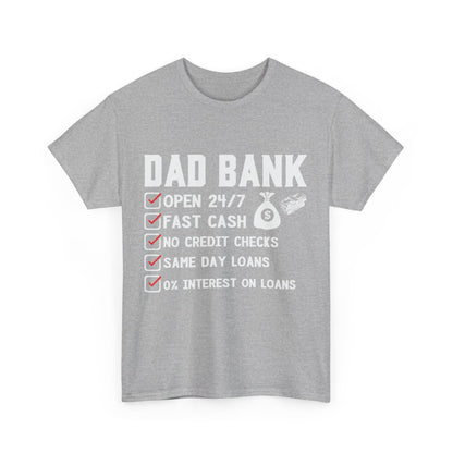 Tee shirt Homme Dad Bank, Papa idée cadeau humour drôle amusant