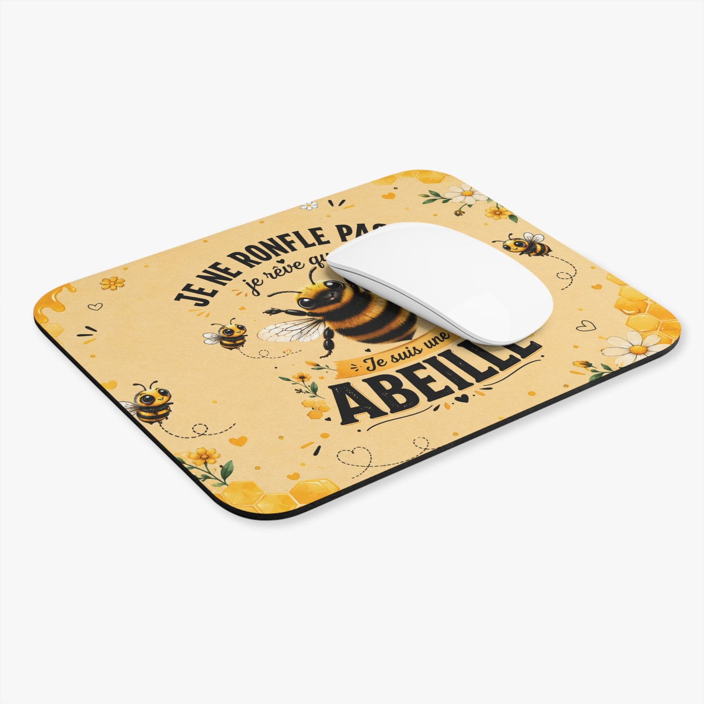 Tapis de Souris 22x18cm Je Ne Ronfle Pas Je Rêve que Je Suis une Abeille – Cadeau Humour Femme