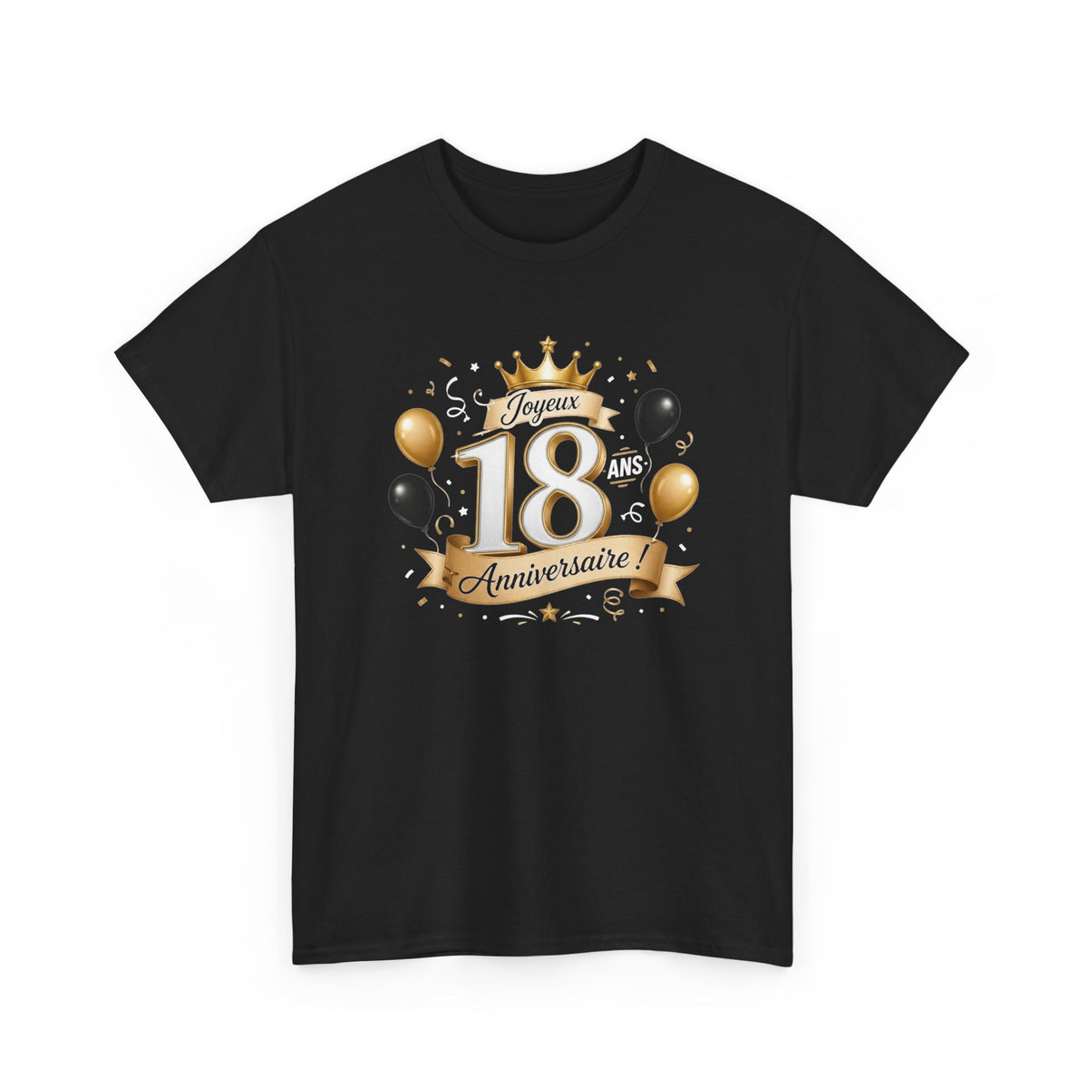 Tee Shirt Anniversaire 18 Ans Homme et Femme Joyeux Anniversaire Cadeau 18 Ans Idée Cadeau Adulte