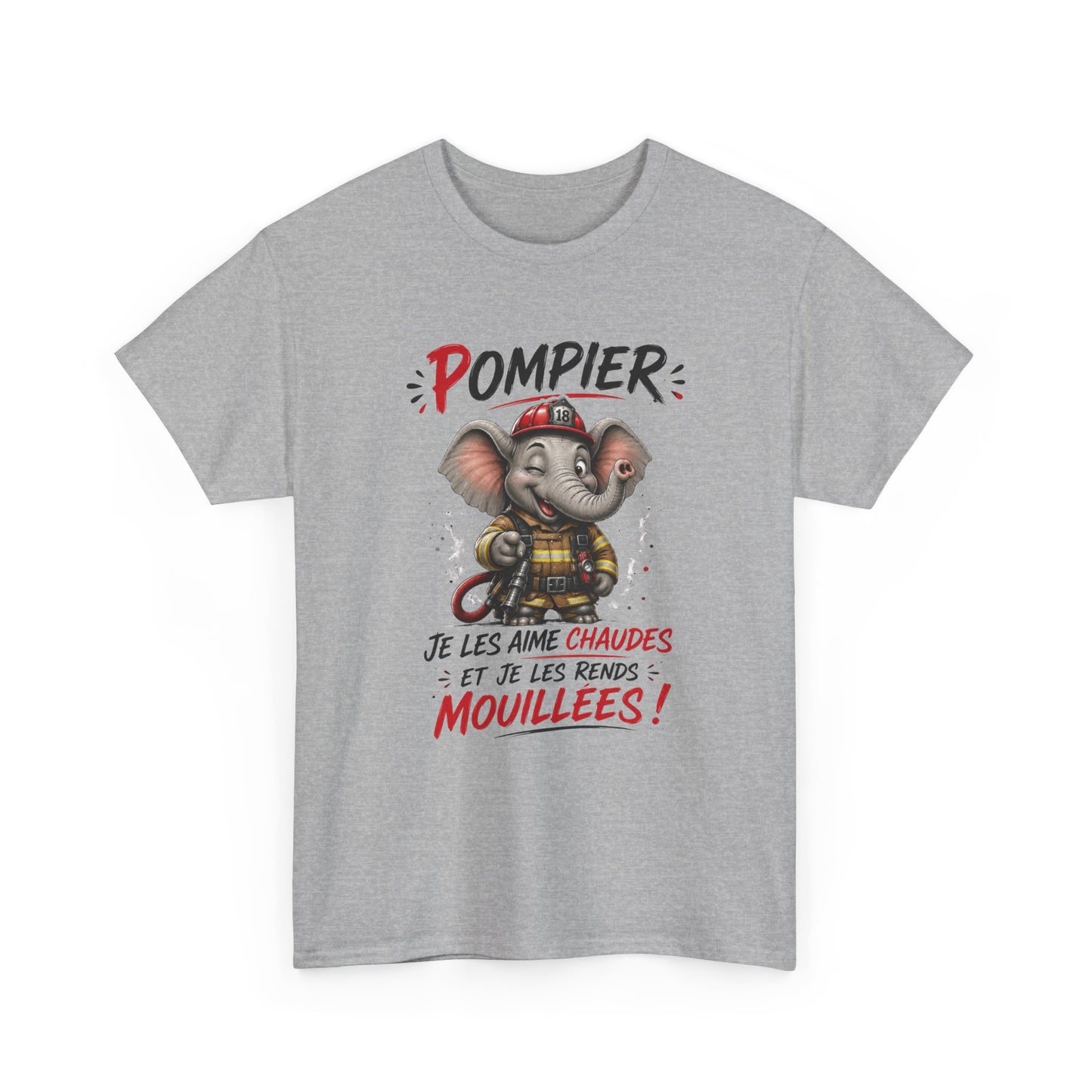 Tee-Shirt Pompier Je Les Aime Chaudes Et Je Les Rends Mouillées – Cadeau Humour Sapeur-Pompier Homme Adulte