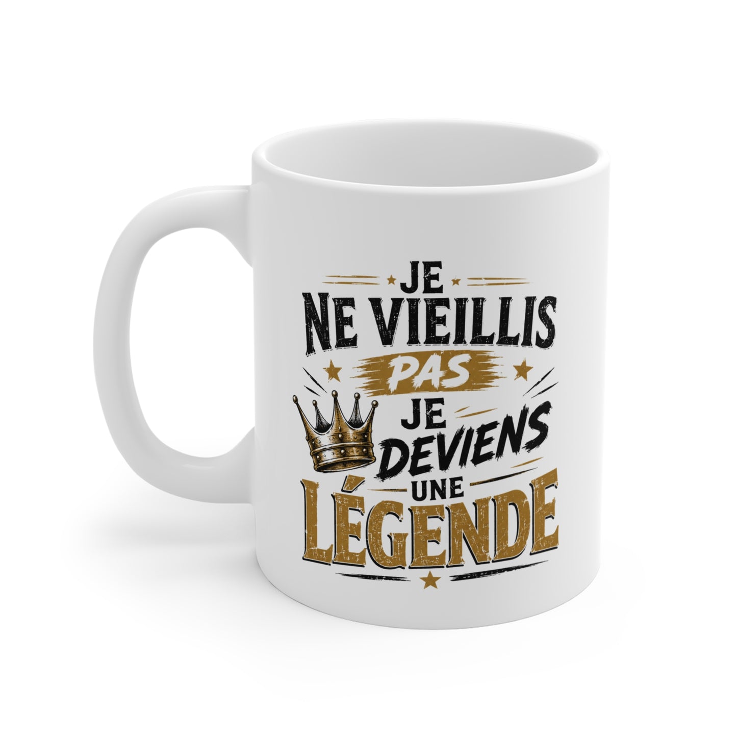 Mug Homme Humour – Tasse Anniversaire Légende – Cadeau Original Homme Papa Papy Ami Collègue