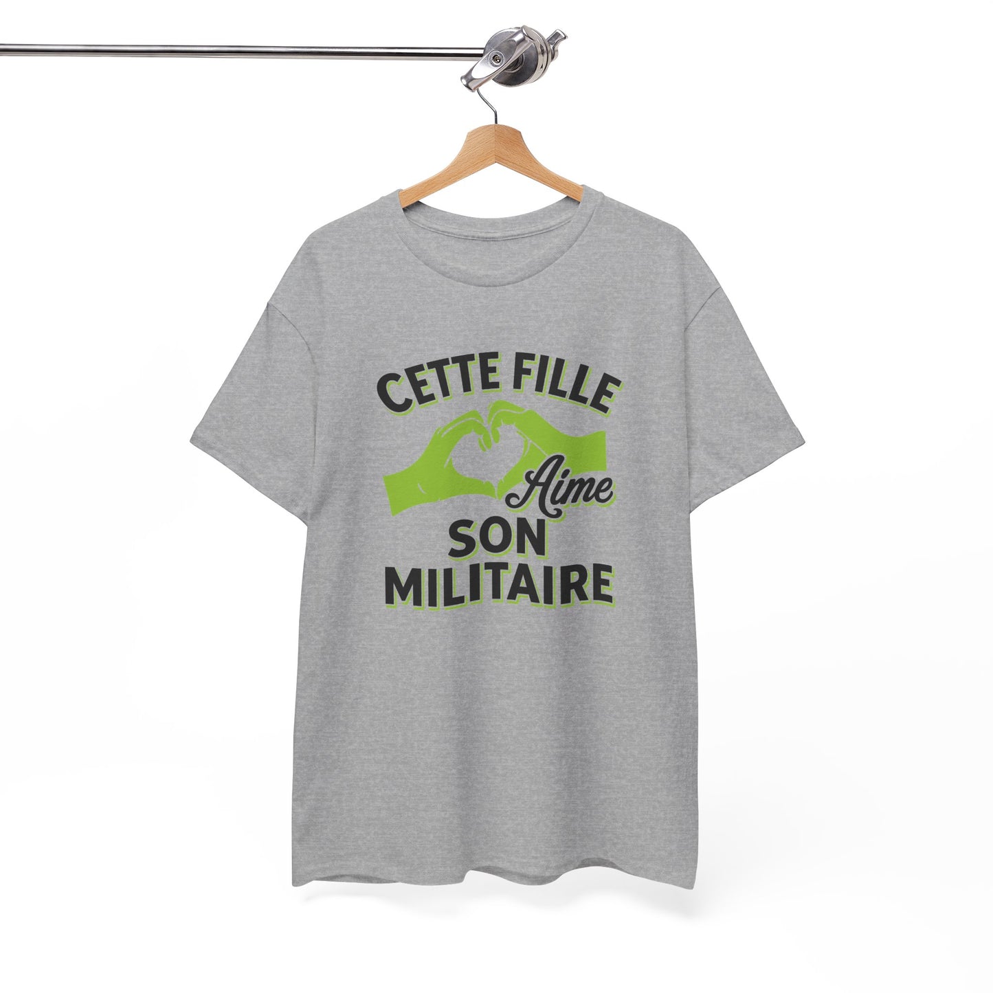 Tee Shirt Femme Militaire Couple Amour Humour Idée Cadeau Soldat Armée Conjoint
