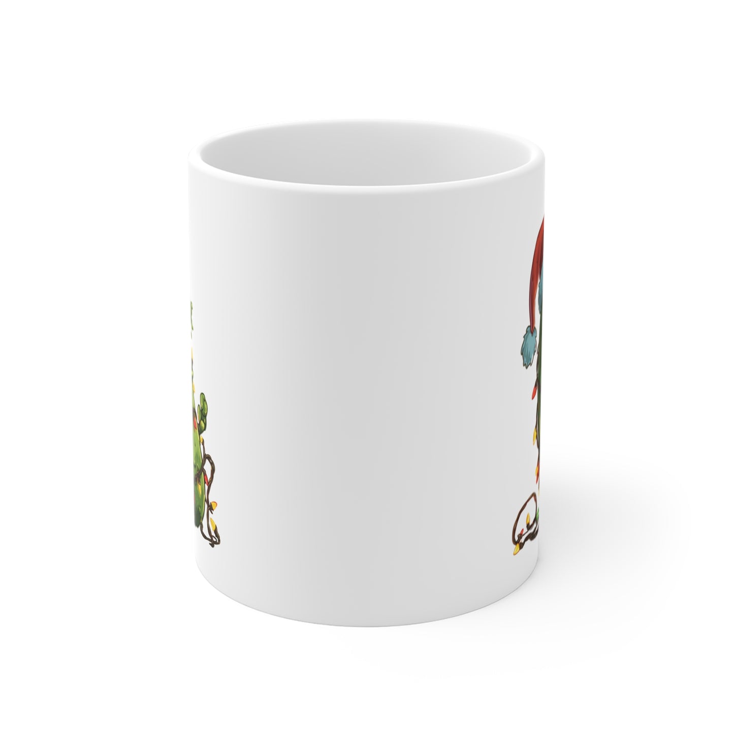 Mug Cornichon de Noël Illuminé – Tasse Humour Festif et Drôle – Cadeau Original Père Noël Céramique 325ml
