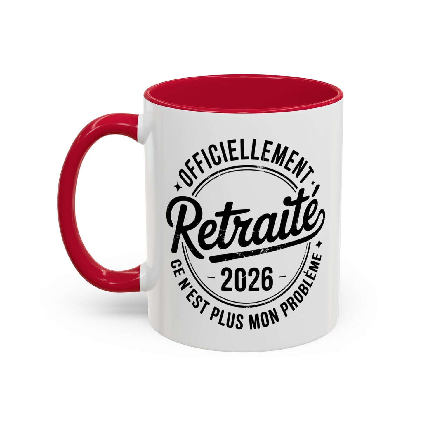 Mug Retraite 2026 Homme – Tasse Officiellement Retraité Vintage – Cadeau Départ Collègue Homme