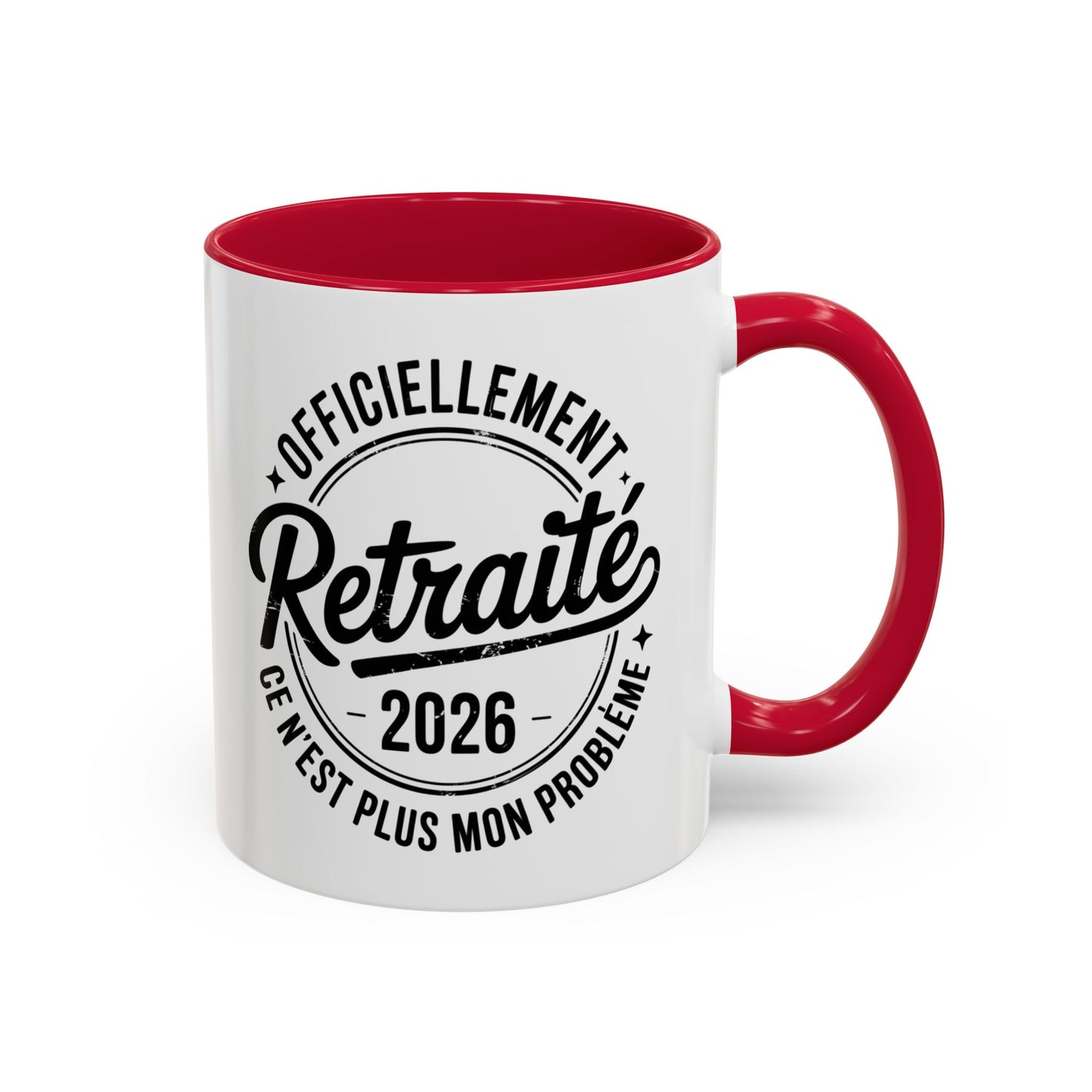Mug Retraite 2026 Homme – Tasse Officiellement Retraité Vintage – Cadeau Départ Collègue Homme
