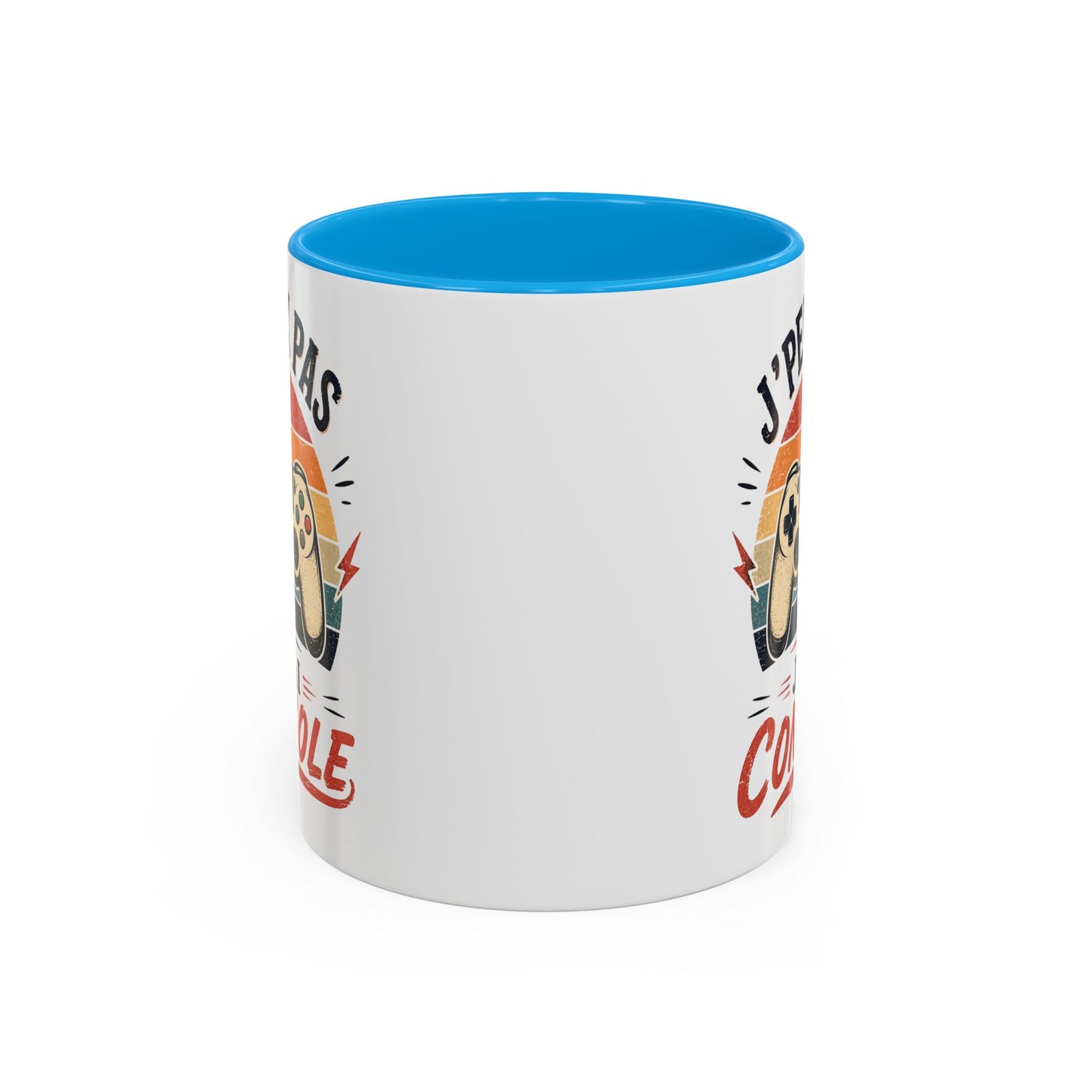 Tasse J’Peux Pas J’Ai Console – Mug Gamer Vintage Humoristique – Cadeau Gaming Homme Femme 325ml