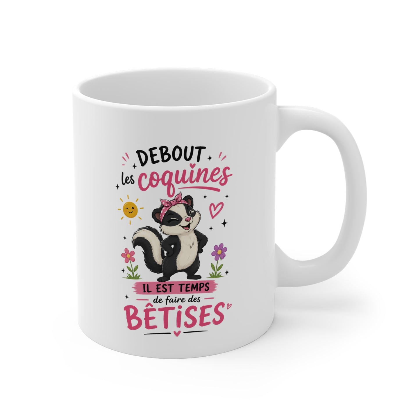 Mug Femme Humour – Cadeau Drôle Copine Amie Collègue – Idée Cadeau Original pour Femme Anniversaire Amitié 325 ml