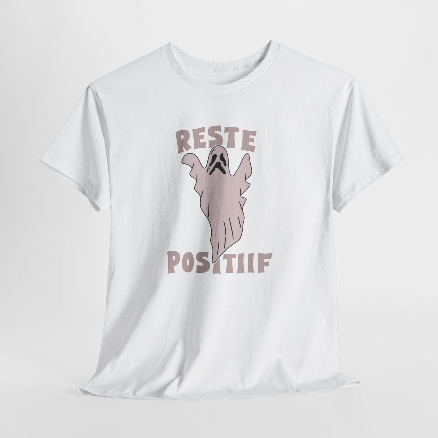 T-Shirt Halloween Homme et Femme – Fantôme Humour Positif – Cadeau Original Amoureux Halloween
