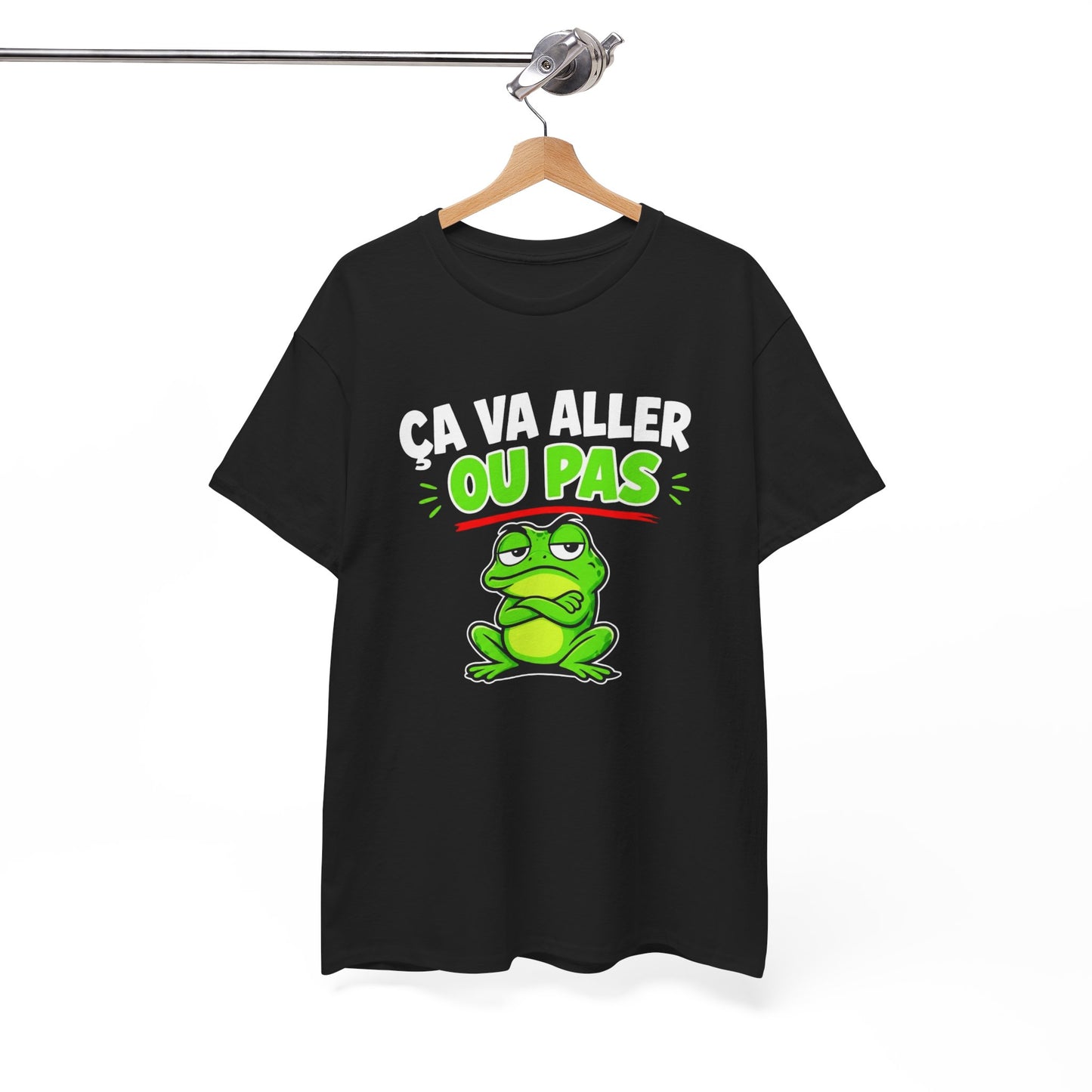T-Shirt Humour Ça Va Aller Ou Pas – Tee Shirt Drôle Grenouille Adulte Citation Fun Sarcastique Cadeau Collègue Homme Femme