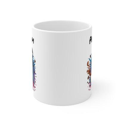 Mug Personnalisable Halloween Dauphin Sorcier – Tasse Prénom Céramique 325ml – Cadeau Fantaisie Café Thé Chocolat Chaud