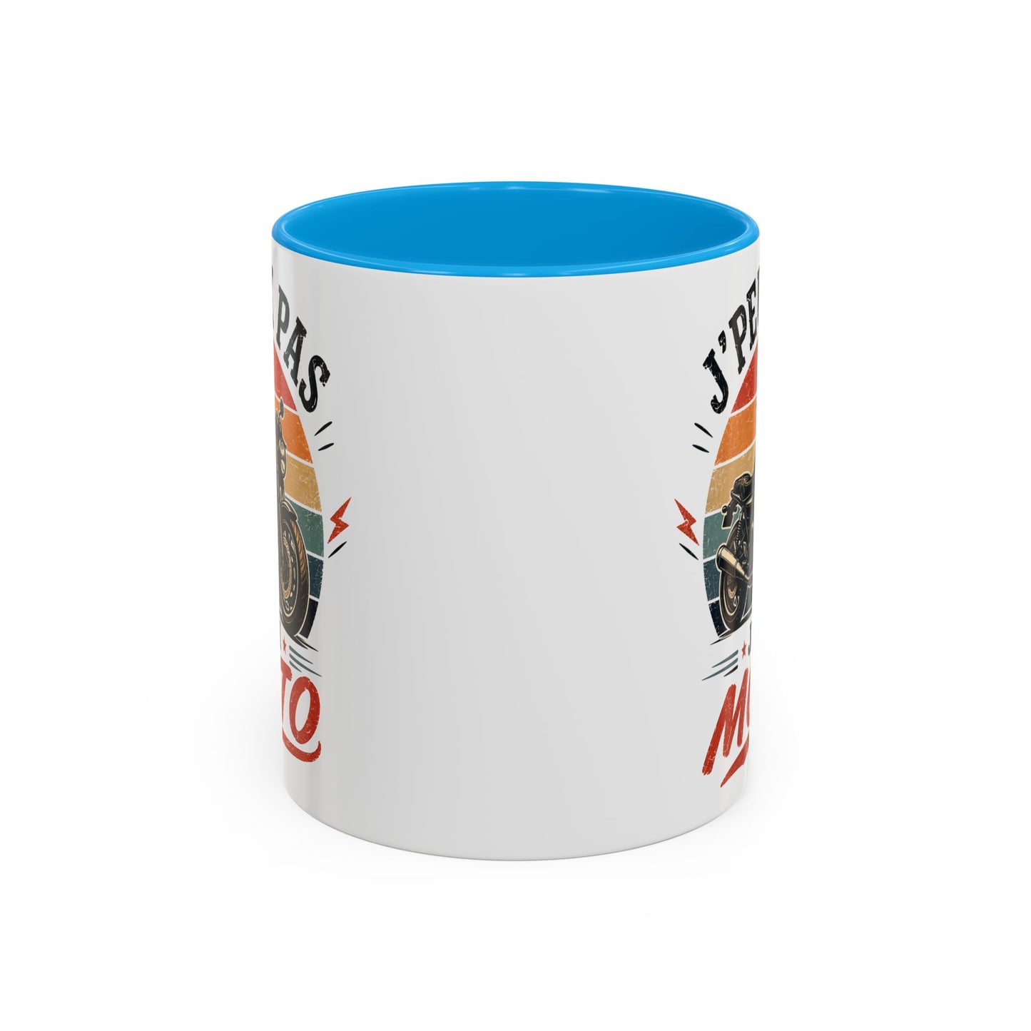 Tasse J’Peux Pas J’Ai Moto – Mug Motard Vintage Humoristique – Cadeau Passion Moto Homme Femme 325ml