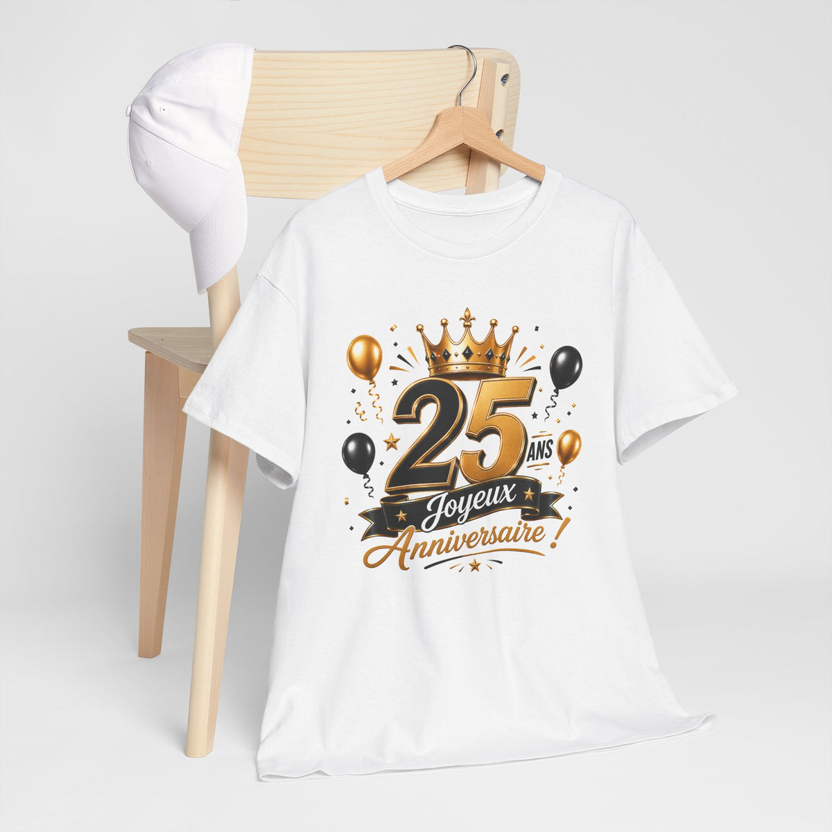 Tee Shirt Anniversaire 25 Ans Homme et Femme Joyeux Anniversaire Cadeau 25 Ans Idée Cadeau Adulte