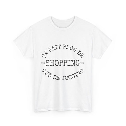 Tee shirt Unisex Shopping idée cadeau humour drôle amusant Homme/Femme