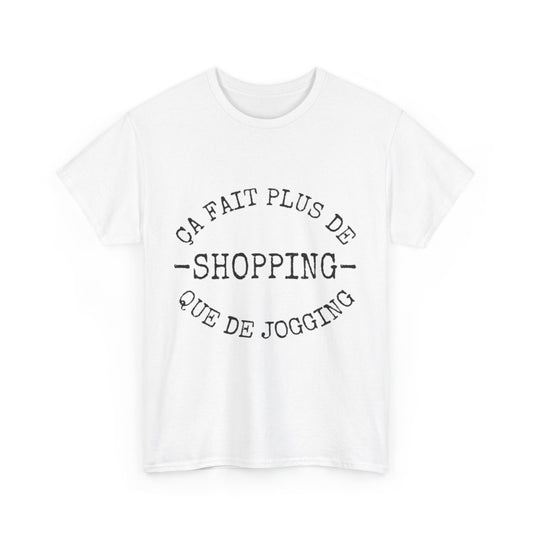 Tee shirt Unisex Shopping idée cadeau humour drôle amusant Homme/Femme