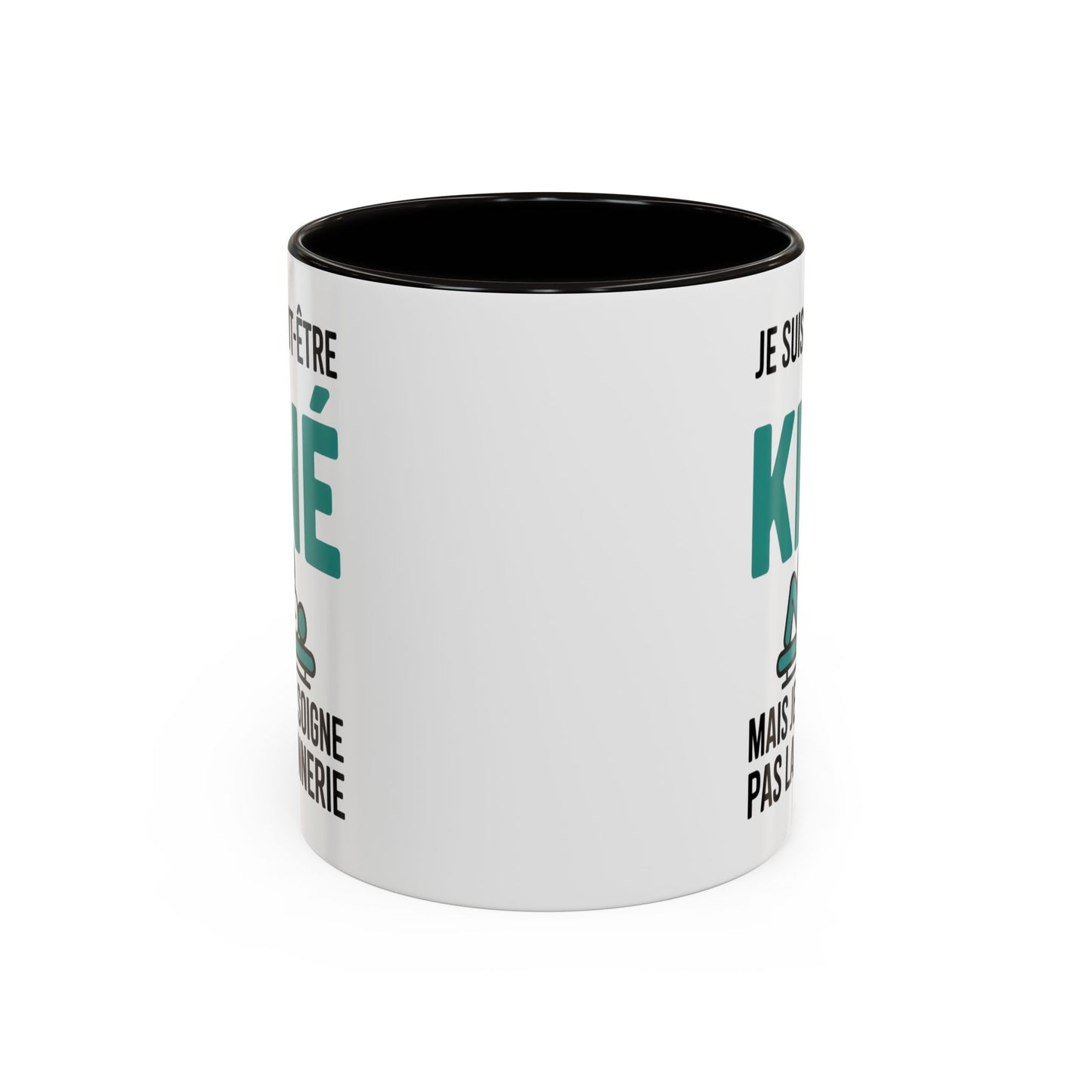 Mug Kiné Humoristique – Tasse Métier Kinésithérapeute Citation Drôle – Cadeau Kiné Original – Céramique 325ml Noir Bleu Rouge