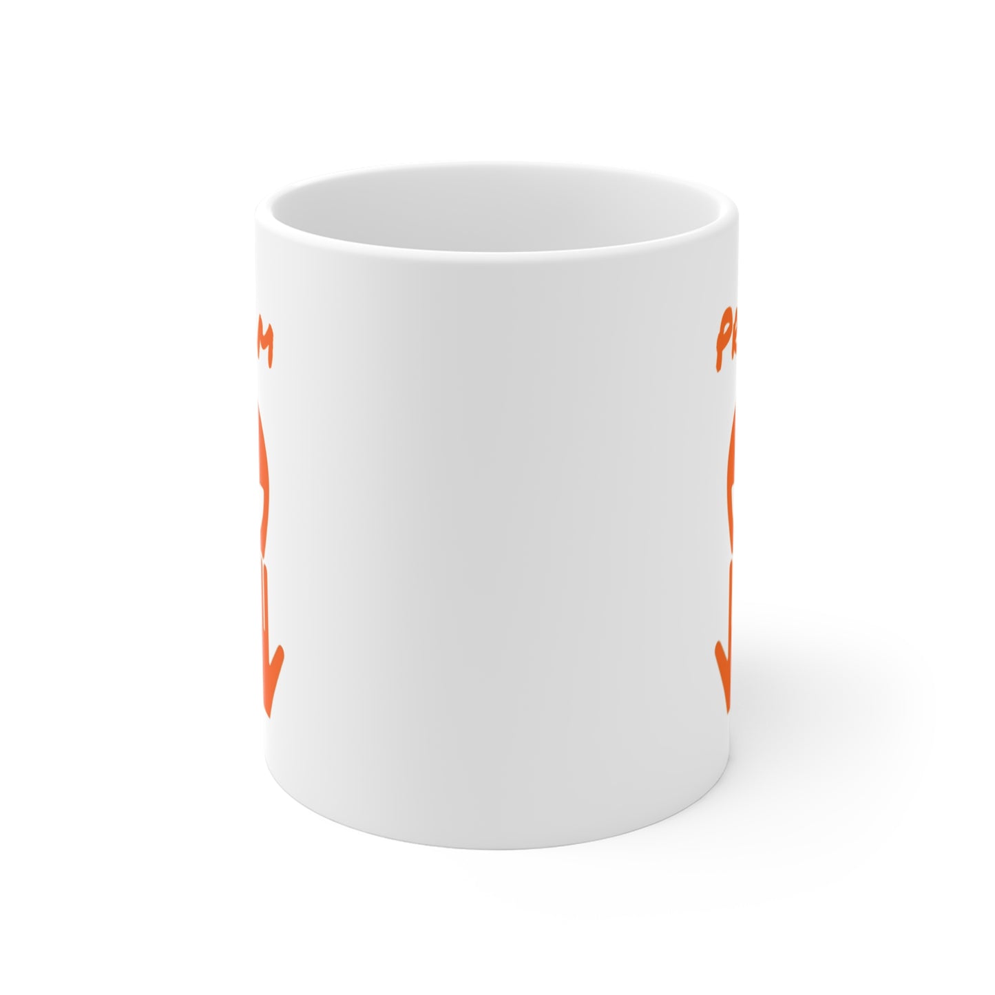 Mug Alien Personnalisé avec Prénom Tasse Humour Orange OVNI Signe Jul Cadeau Drôle et Original