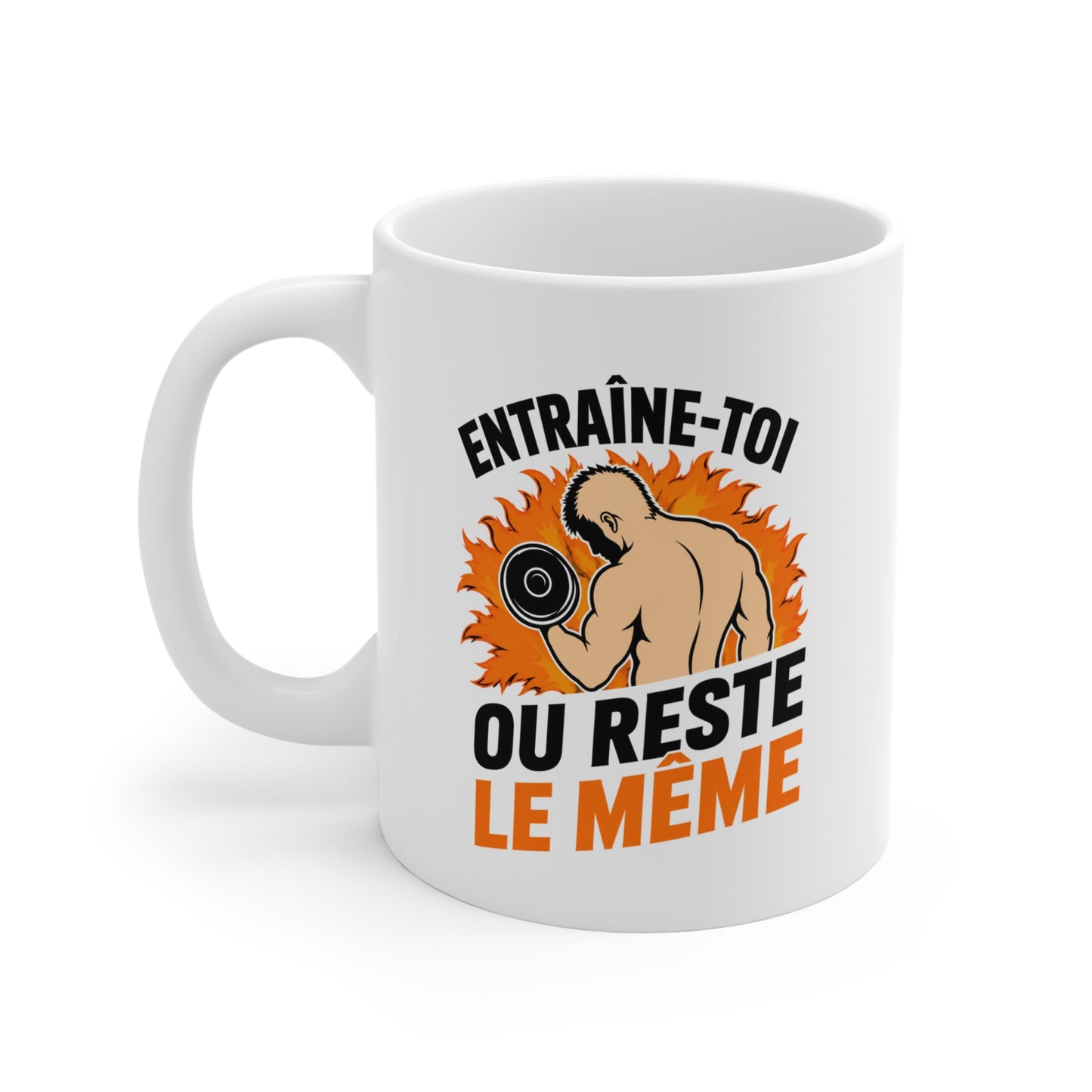 Mug Musculation Homme – Tasse Fitness Bodybuilding – Cadeau Sportif Original, Motivation Gym Entraînement
