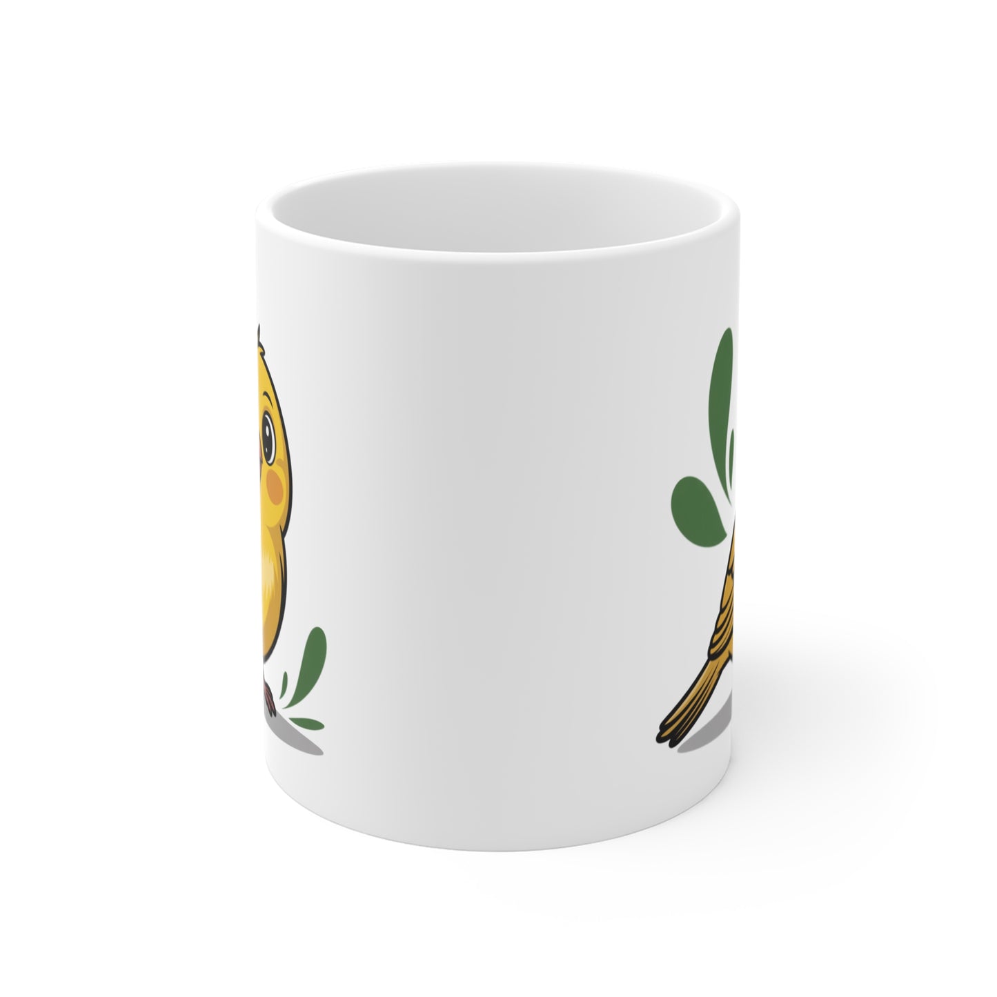 Mug Canari Jaune – Tasse Oiseau Mignon en Céramique 325ml – Design Cartoon Coloré