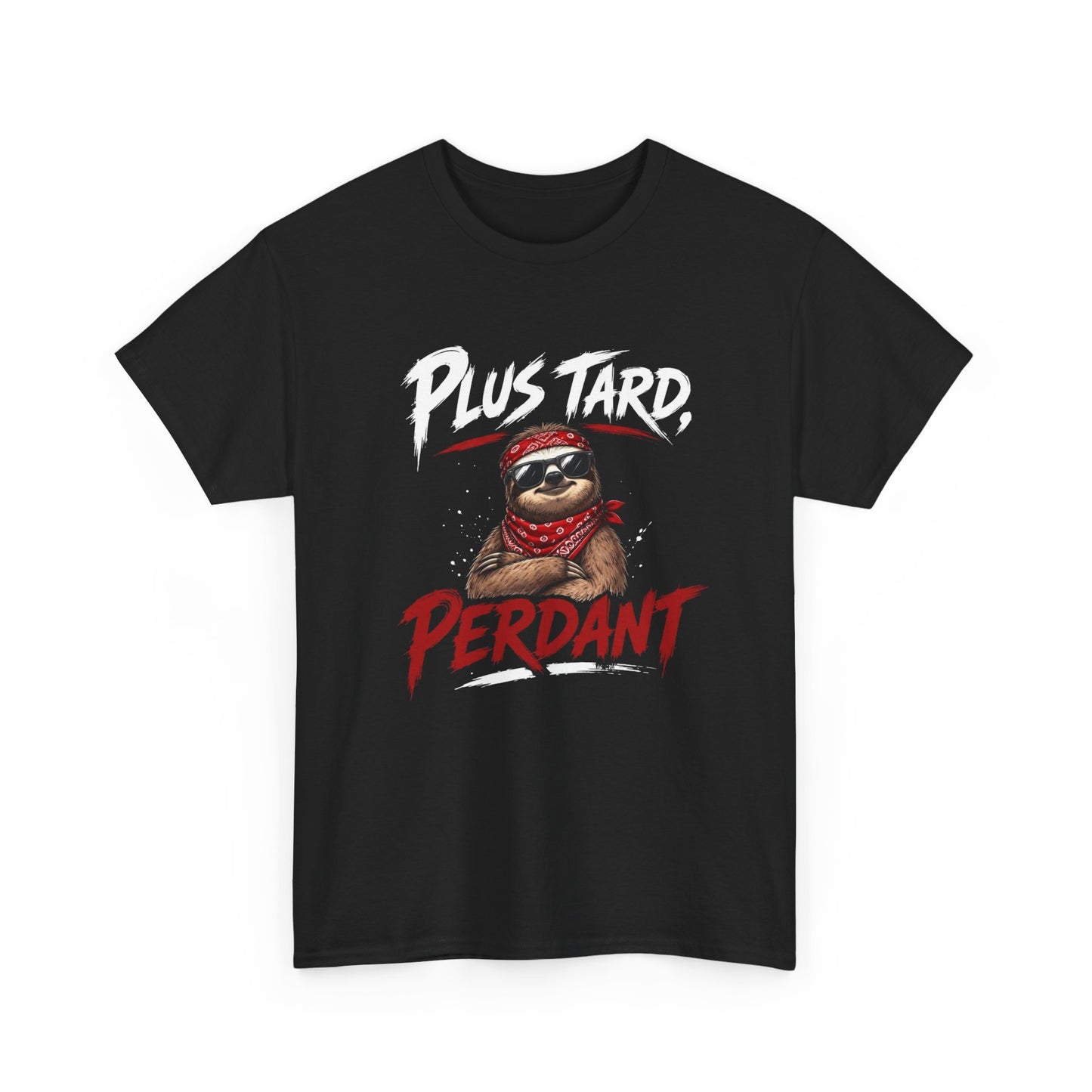 Tee-Shirt Homme Femme Plus Tard, Perdant – Paresseux Cool Humoristique – Cadeau Humour Adulte