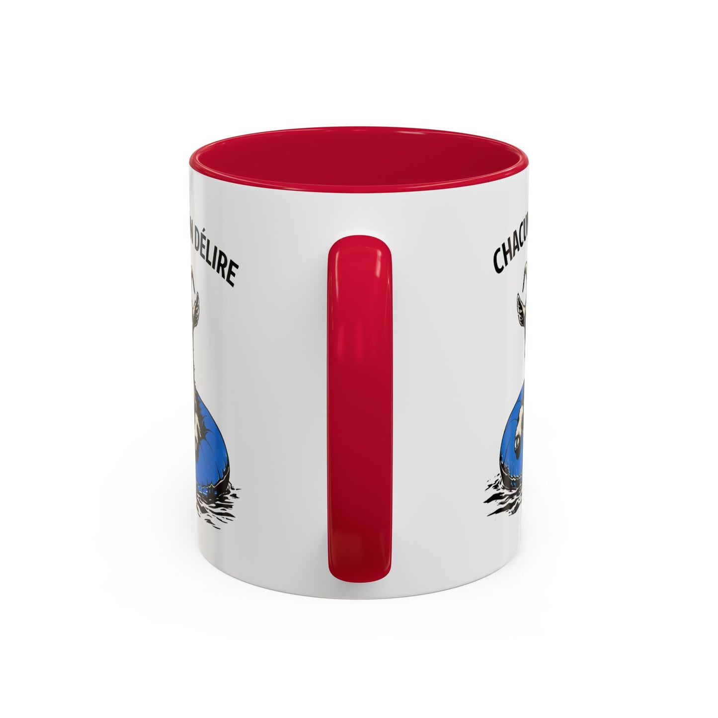Tasse Chèvre Humour Chacun Son Délire 325ml – Mug Céramique Animal Fun Lunettes Cadeau Original
