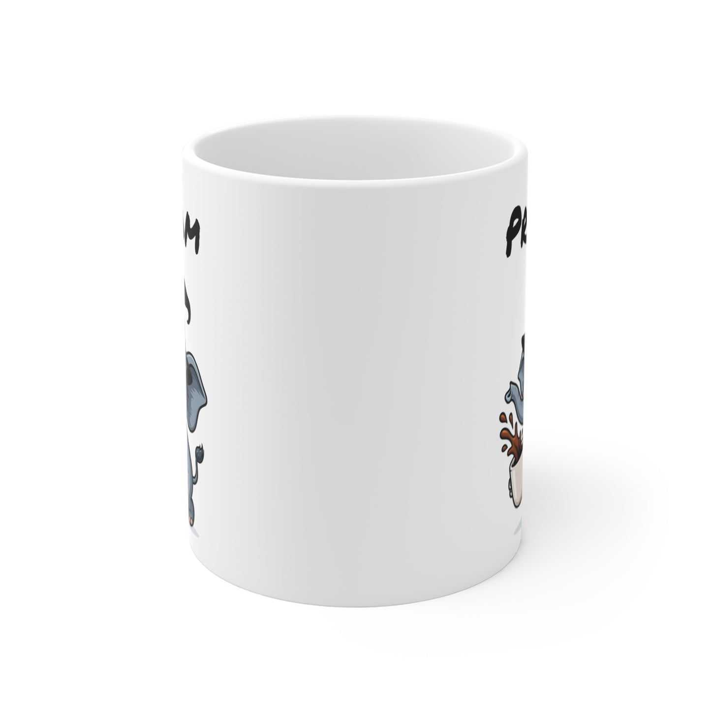 Tasse Personnalisable Éléphant Sorcier Café – Mug Prénom Céramique 325ml – Cadeau Drôle Halloween
