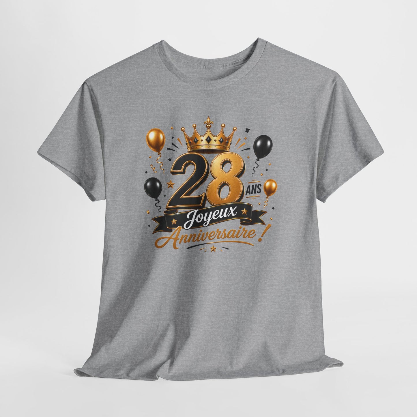Tee Shirt Anniversaire 28 Ans Homme et Femme Joyeux Anniversaire Cadeau 28 Ans Idée Cadeau Adulte