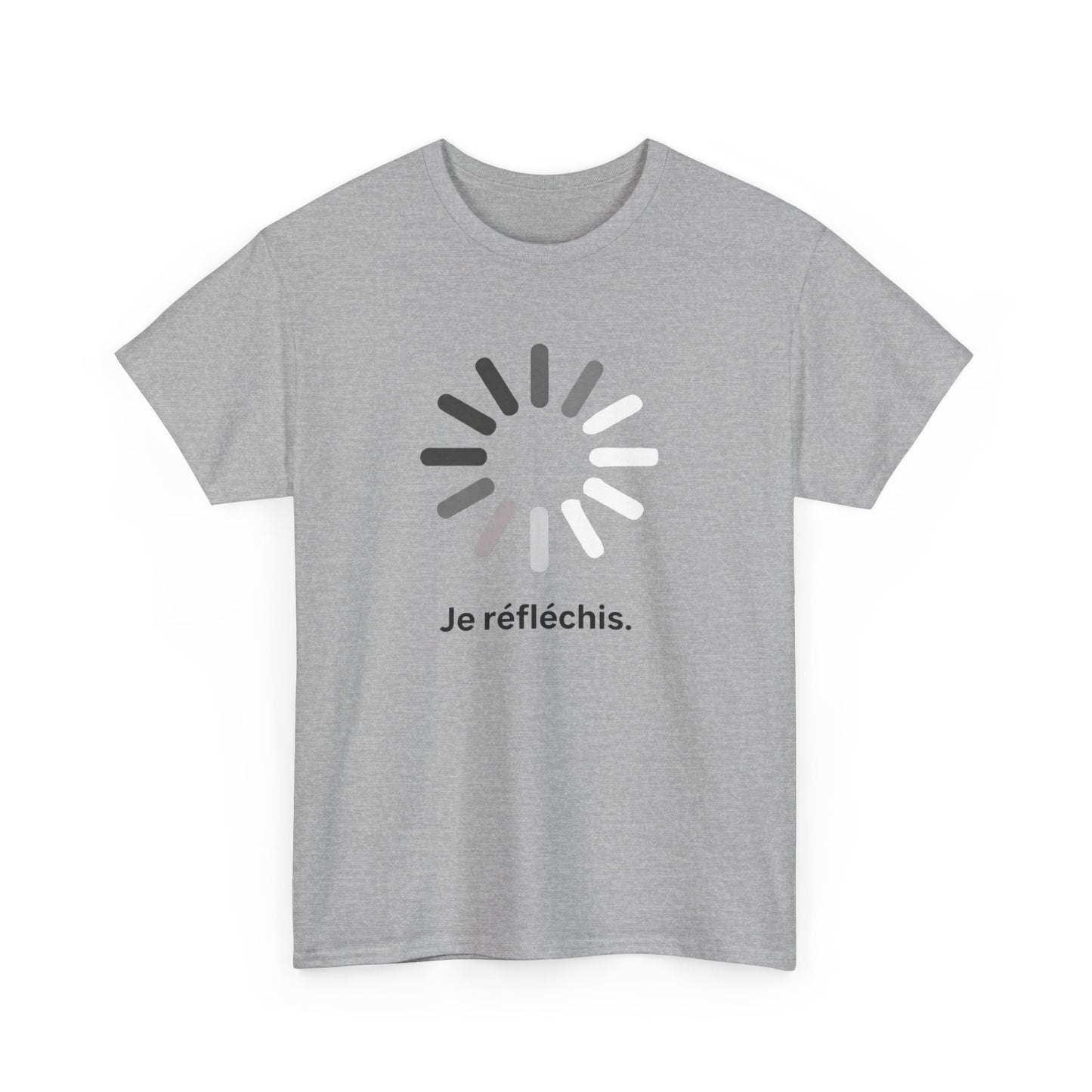 T-Shirt "Je Réfléchis" – Design Icône Chargement – Tee-Shirt Humour Geek Minimaliste