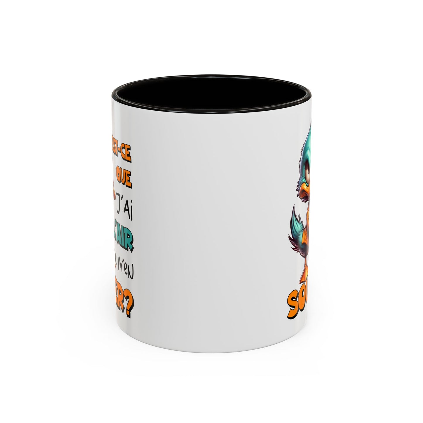 Tasse Est-Ce Que J’Ai L’Air De M’en Soucier – Mug Canard Humour Drôle Cartoon – Cadeau Fun 325ml