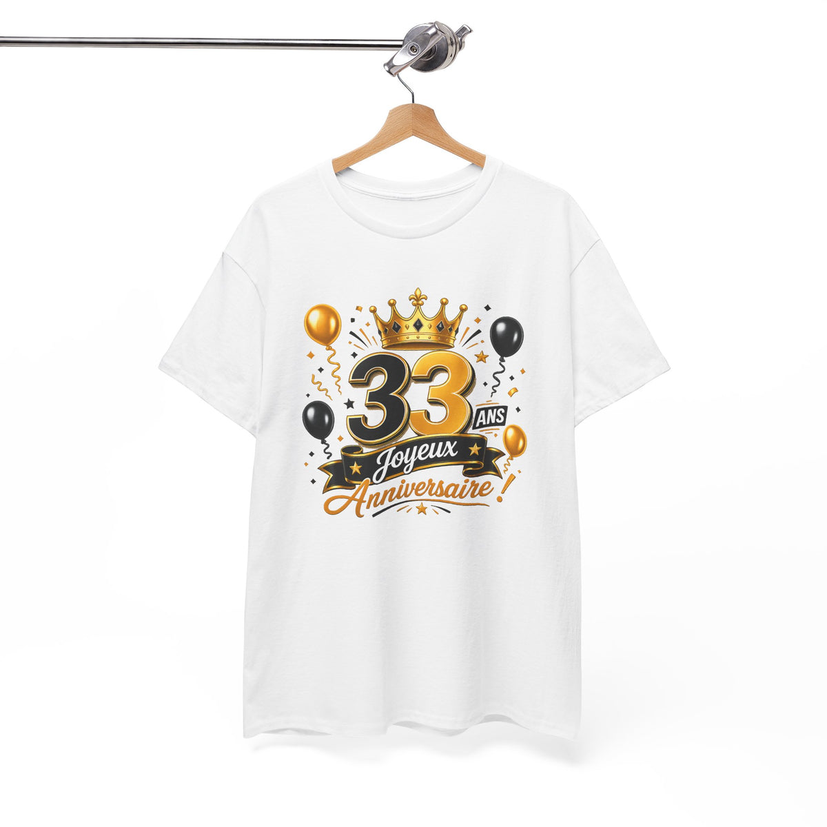 Tee Shirt Anniversaire 33 Ans Homme et Femme Joyeux Anniversaire Cadeau 33 Ans Idée Cadeau Adulte